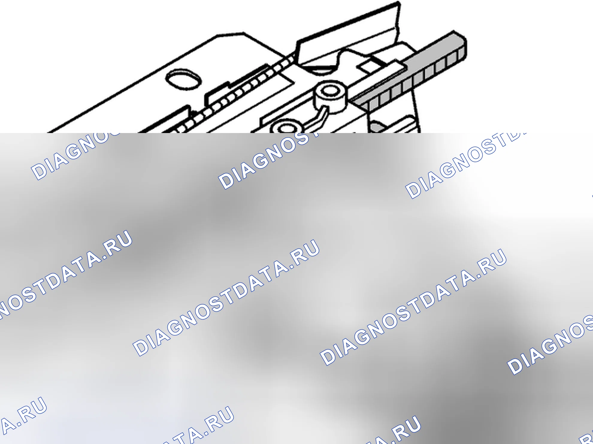 Рис. 90: Установка механизма. Volvo S80 I