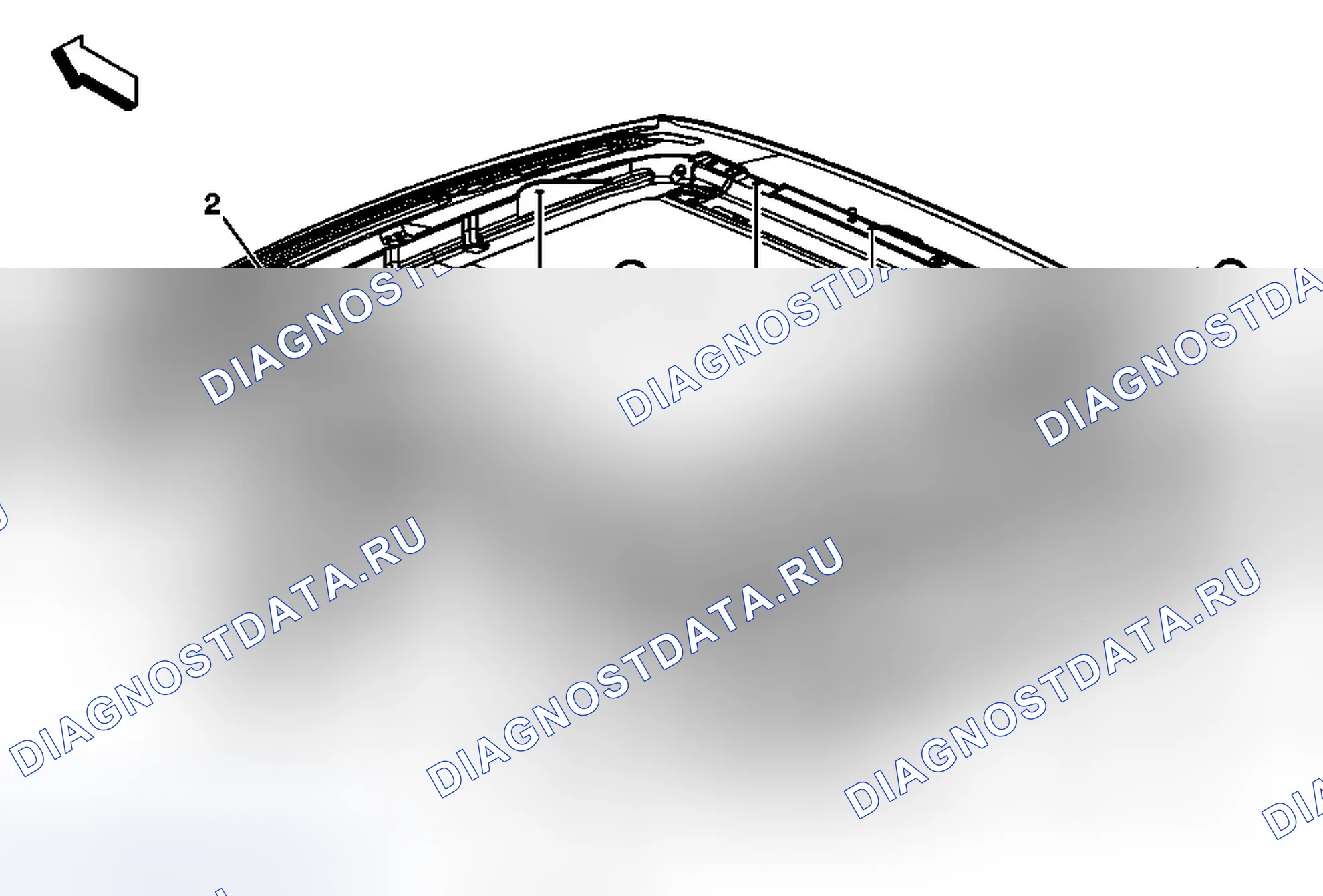 Рис. 9: Замена рамы люка. Cadillac CTS II