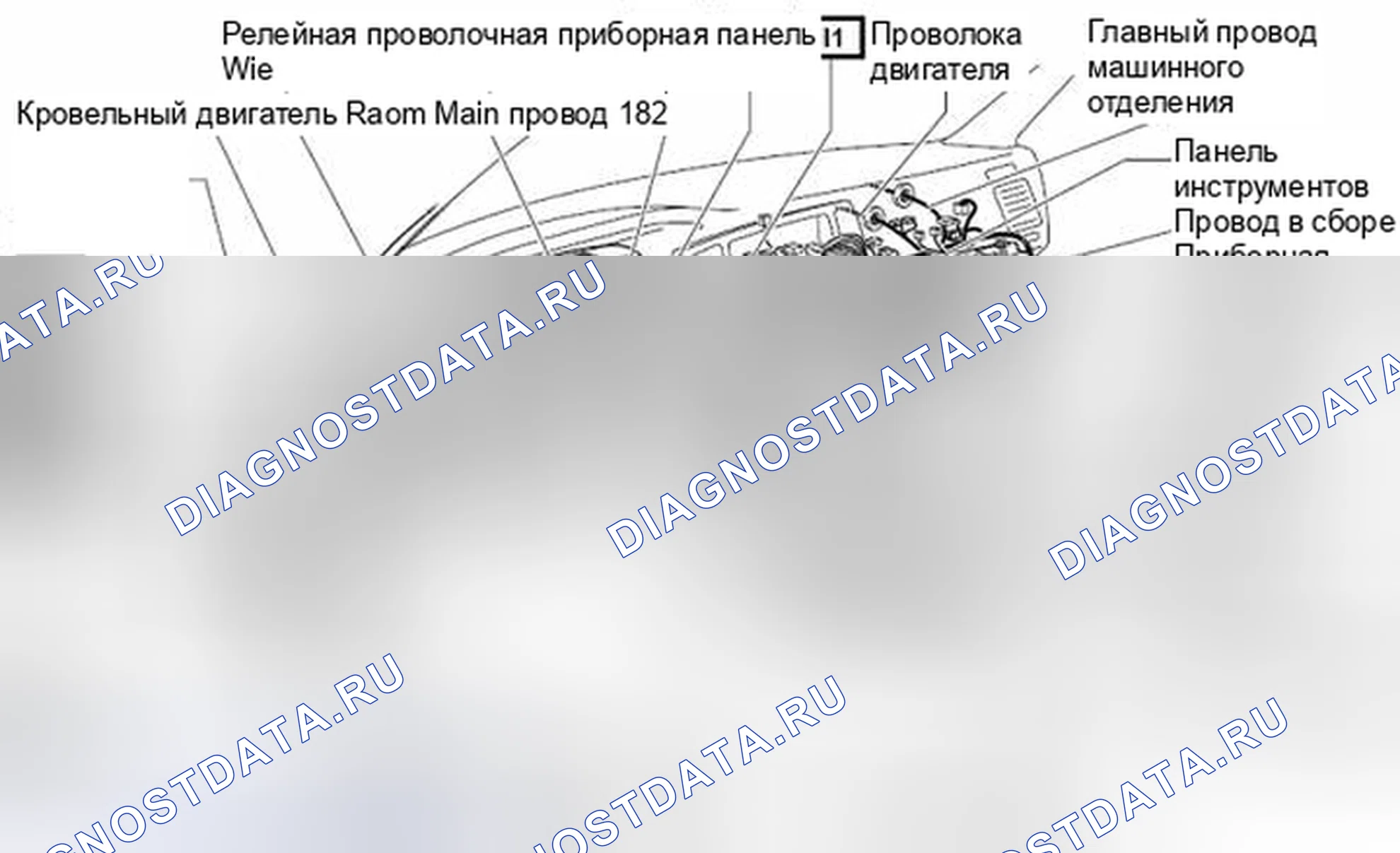 Рис. 116: Расположение соединителя, соединяющего жгут проводов и жгут проводов. Toyota 4Runner IV рестайлинг