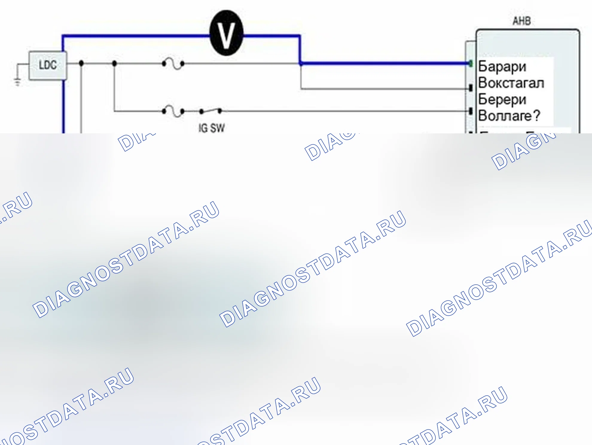 Рис. 222: Проверка силовой цепи. Hyundai Sonata VI