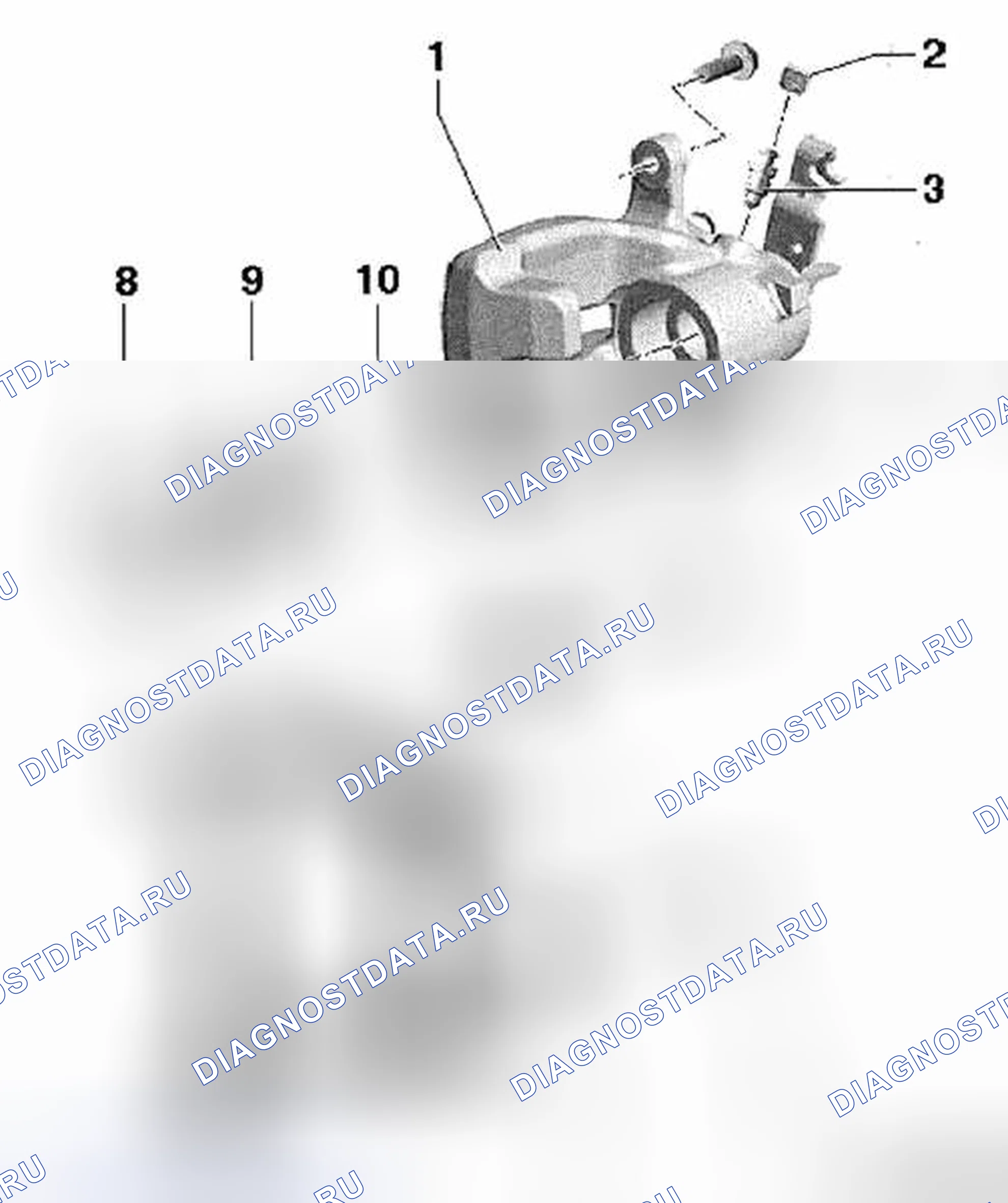 Рис. 5: ОБЗОР СУППОРТА ЗАДНЕГО ТОРМОЗА, CII 41. Volkswagen Golf Mk7
