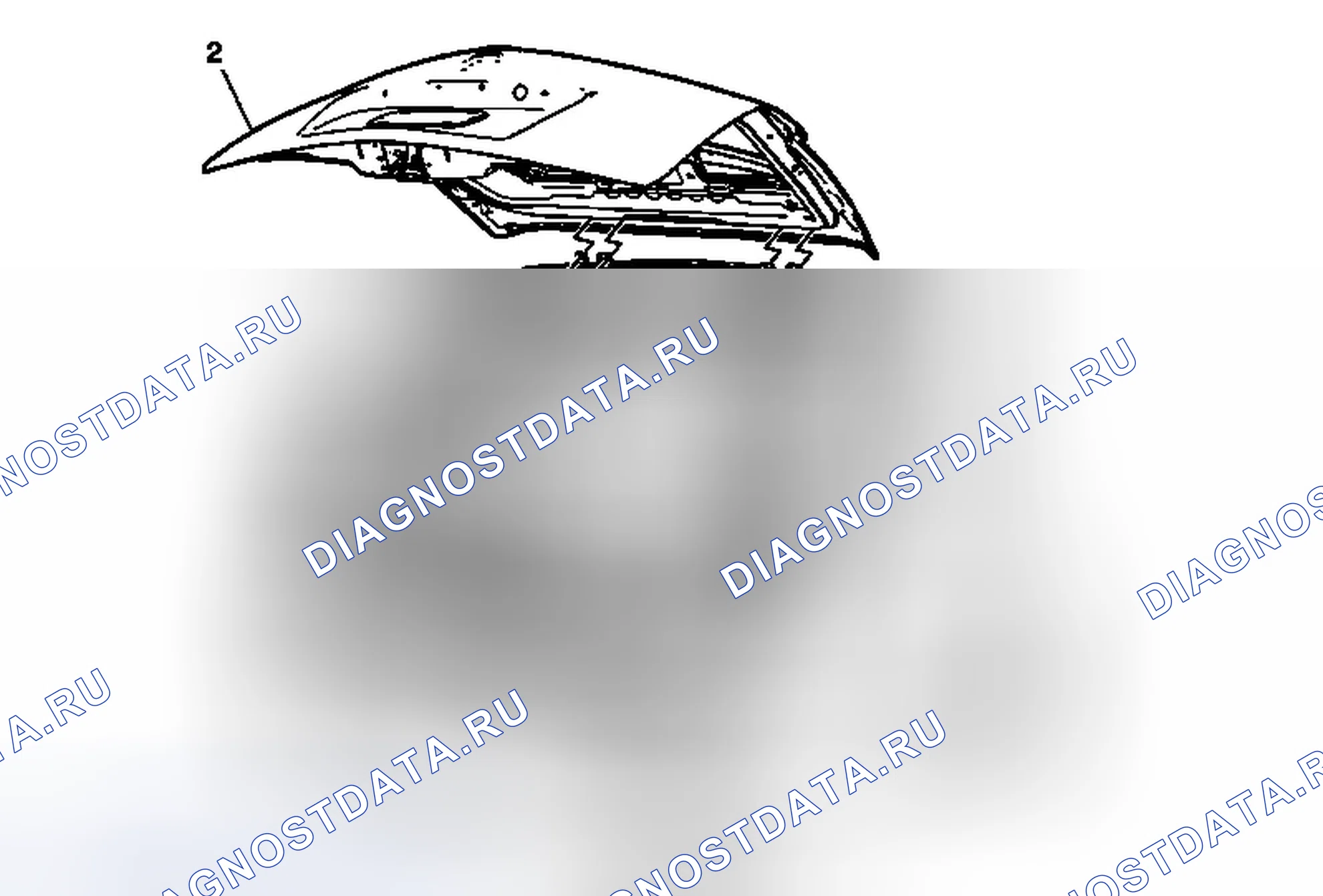 Рис. 27: Замена дверь багажника. Cadillac SRX II