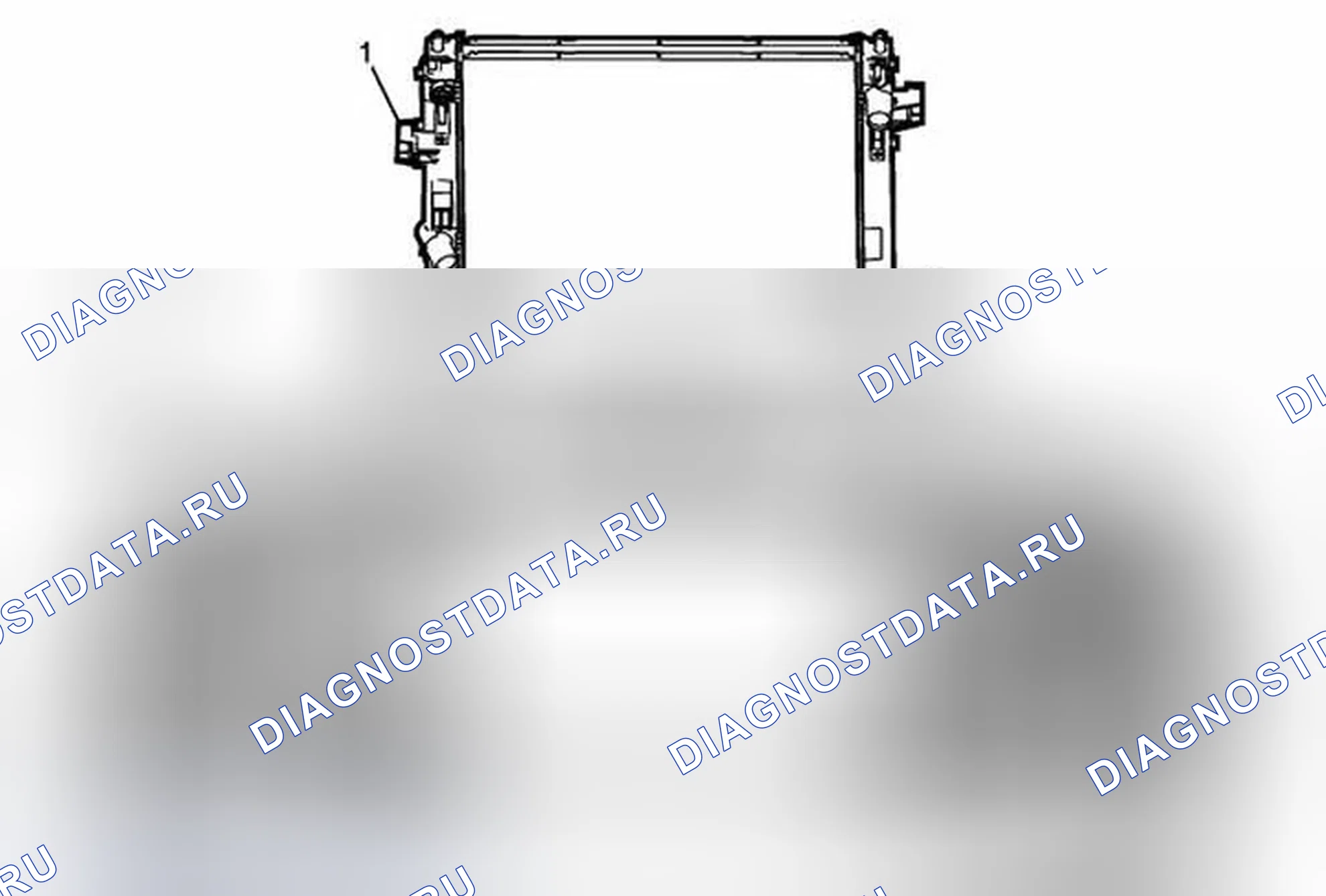 Рис. 24: Замена радиатора (Lcv, Lfx без KC4). Cadillac ATS I
