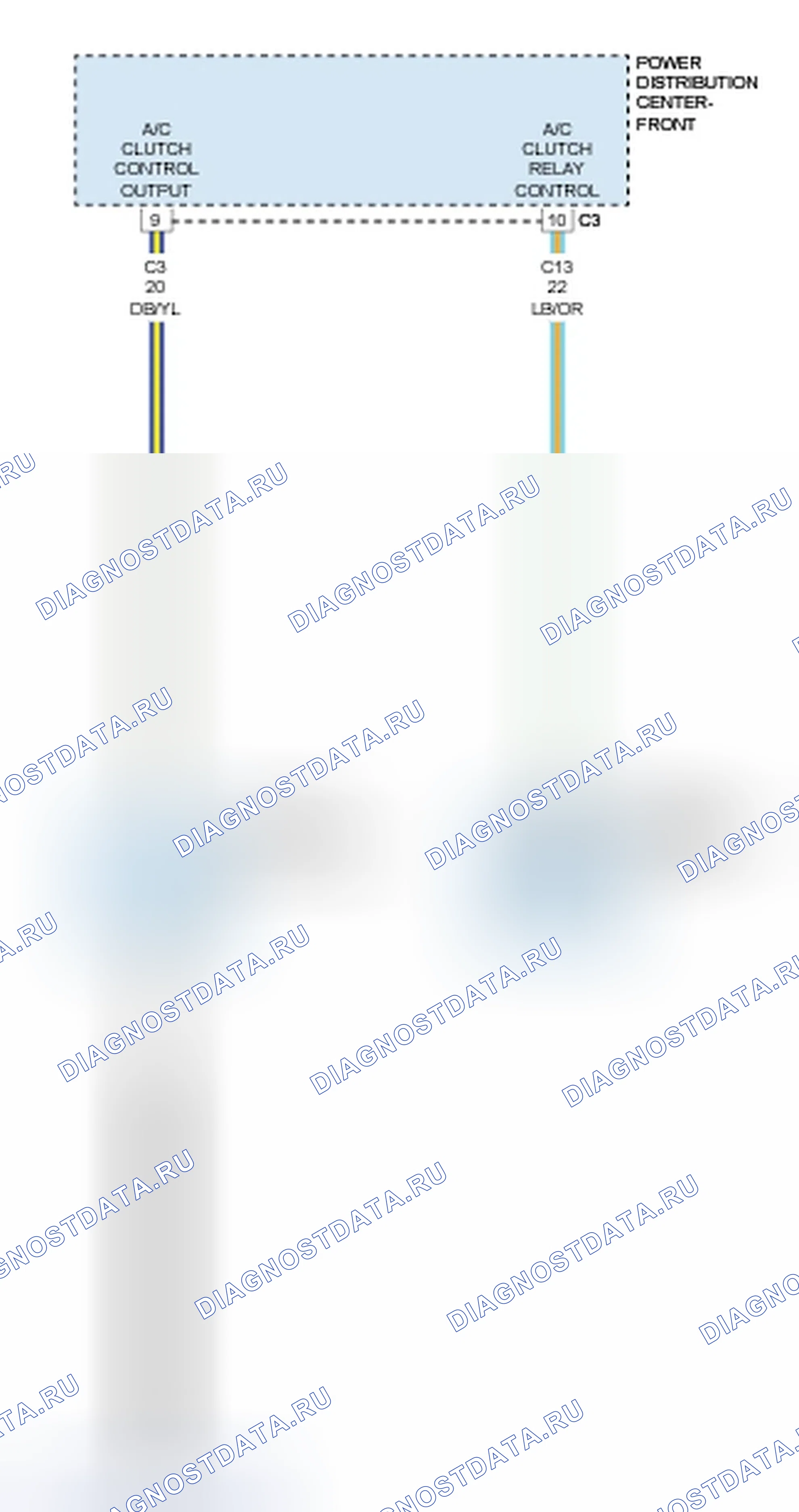 Рис. 148: P0645-A / C ЦЕПЬ РЕЛЕ СЦЕПЛЕНИЯ. Dodge Charger VI