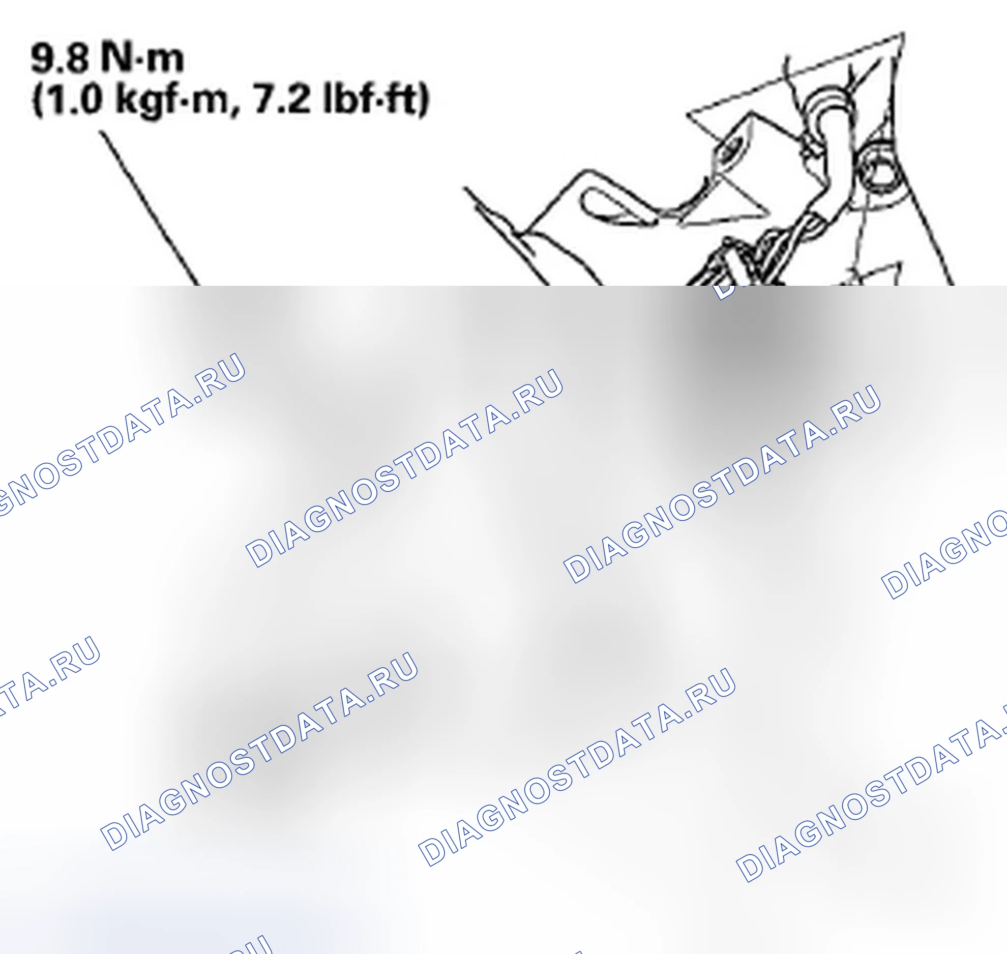 Рис. 174: Замена датчика Ckp. Honda Fit GE
