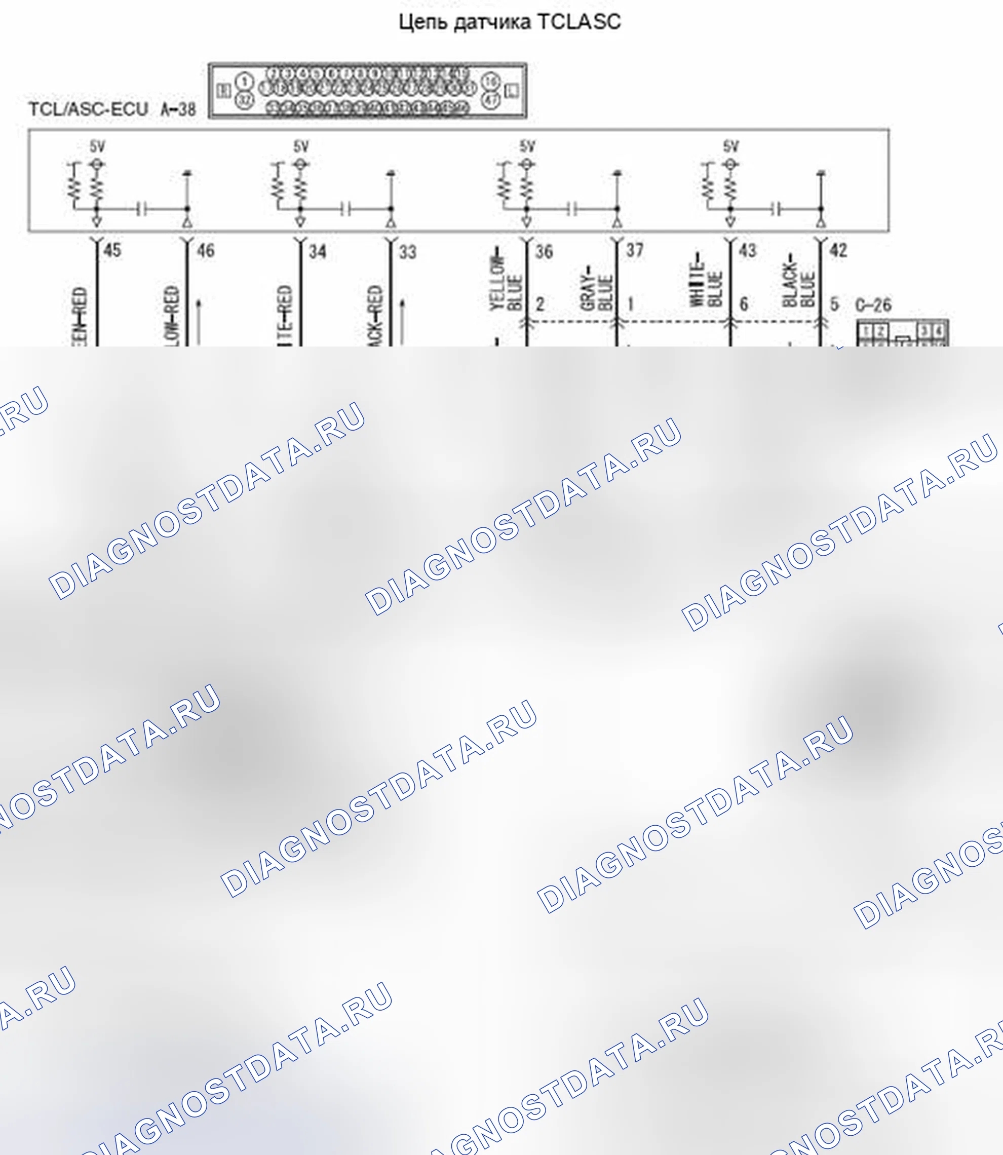 Рис. 220: расшифровка кода ошибки C1216: Rl WHEEL SPD. SNSR. НЕВЕРНЫЙ СИГНАЛ. Mitsubishi Eclipse IV рестайлинг