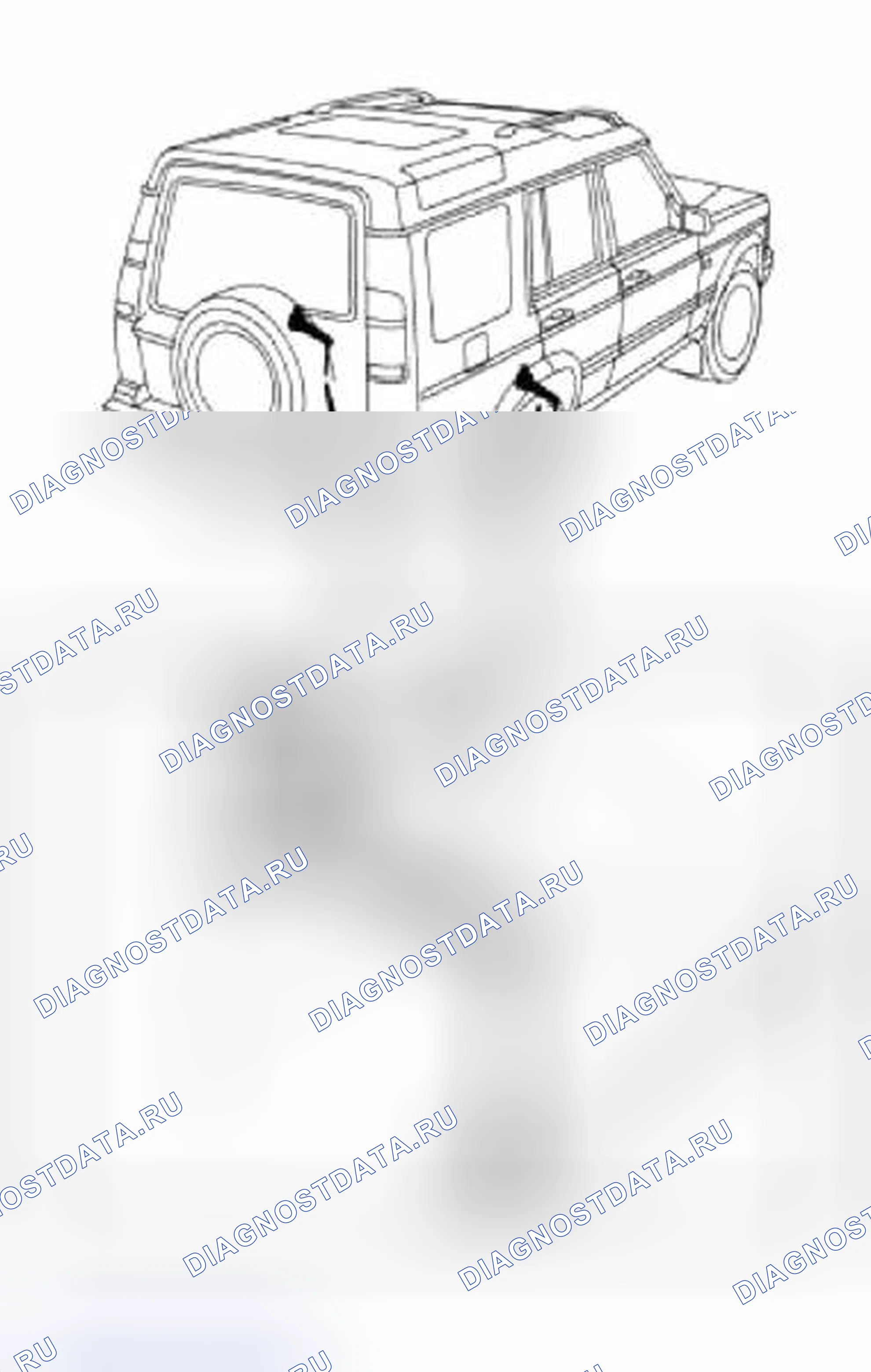 Рис. 61: Проверка - Датчики высоты. Land Rover Discovery L318