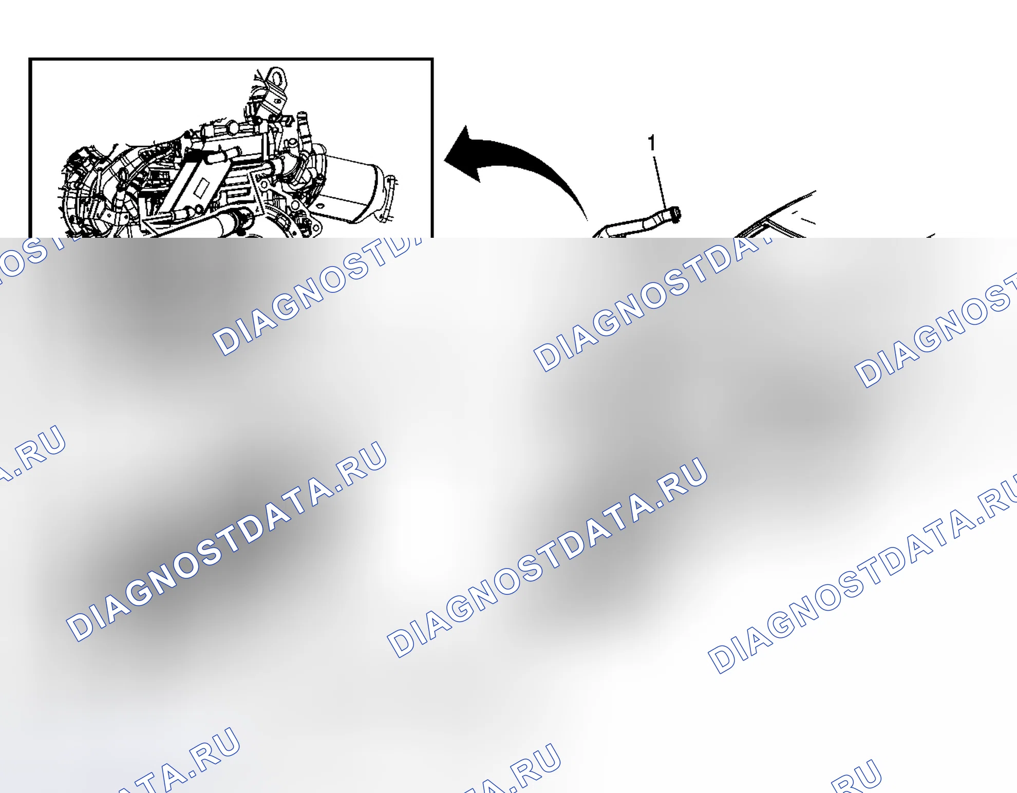Рис. 10: Замена шланга радиатора - выход (LE5). Pontiac G6 I