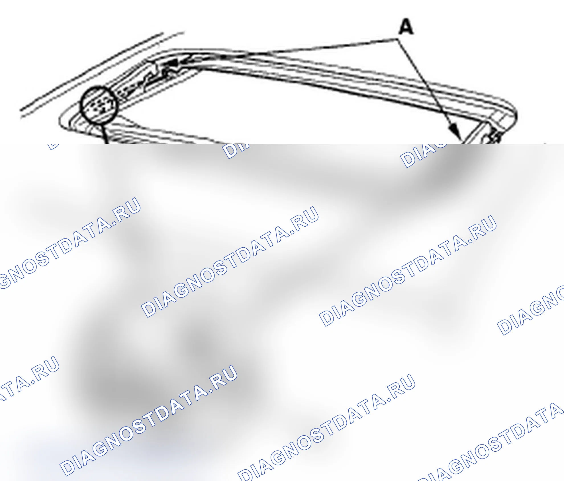 Рис. 9: Замена дренажного канала. Acura RL II