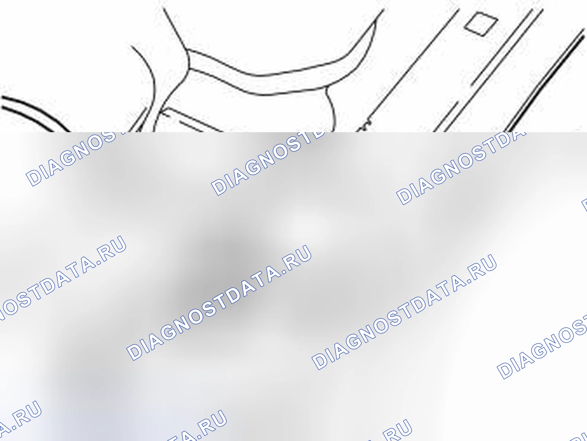 Рис. 149: Подключение кабельного жгута к PAM. Volvo S80 I