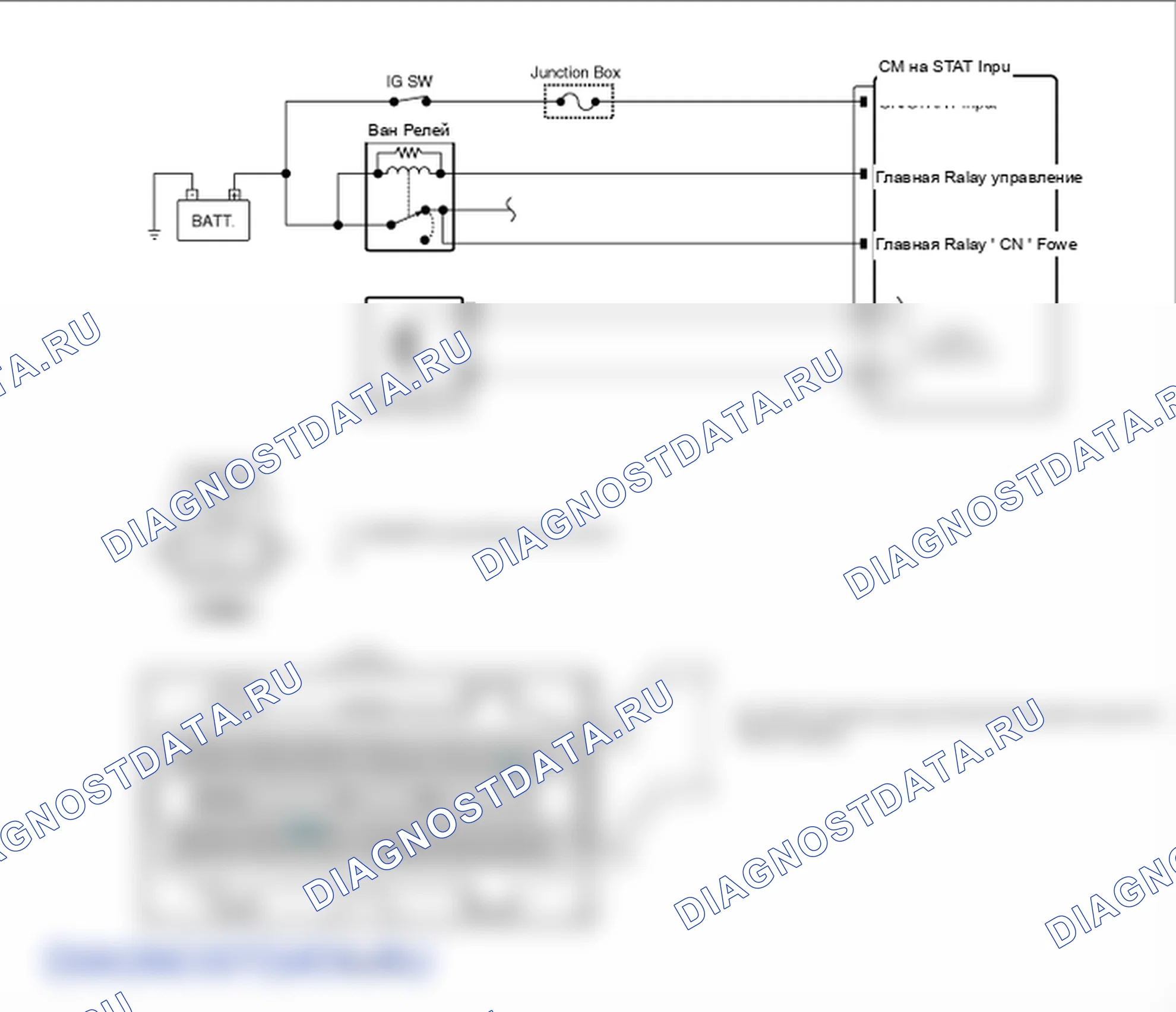 Фрагмент электросхемы: P0331. Hyundai Santa Fe CM