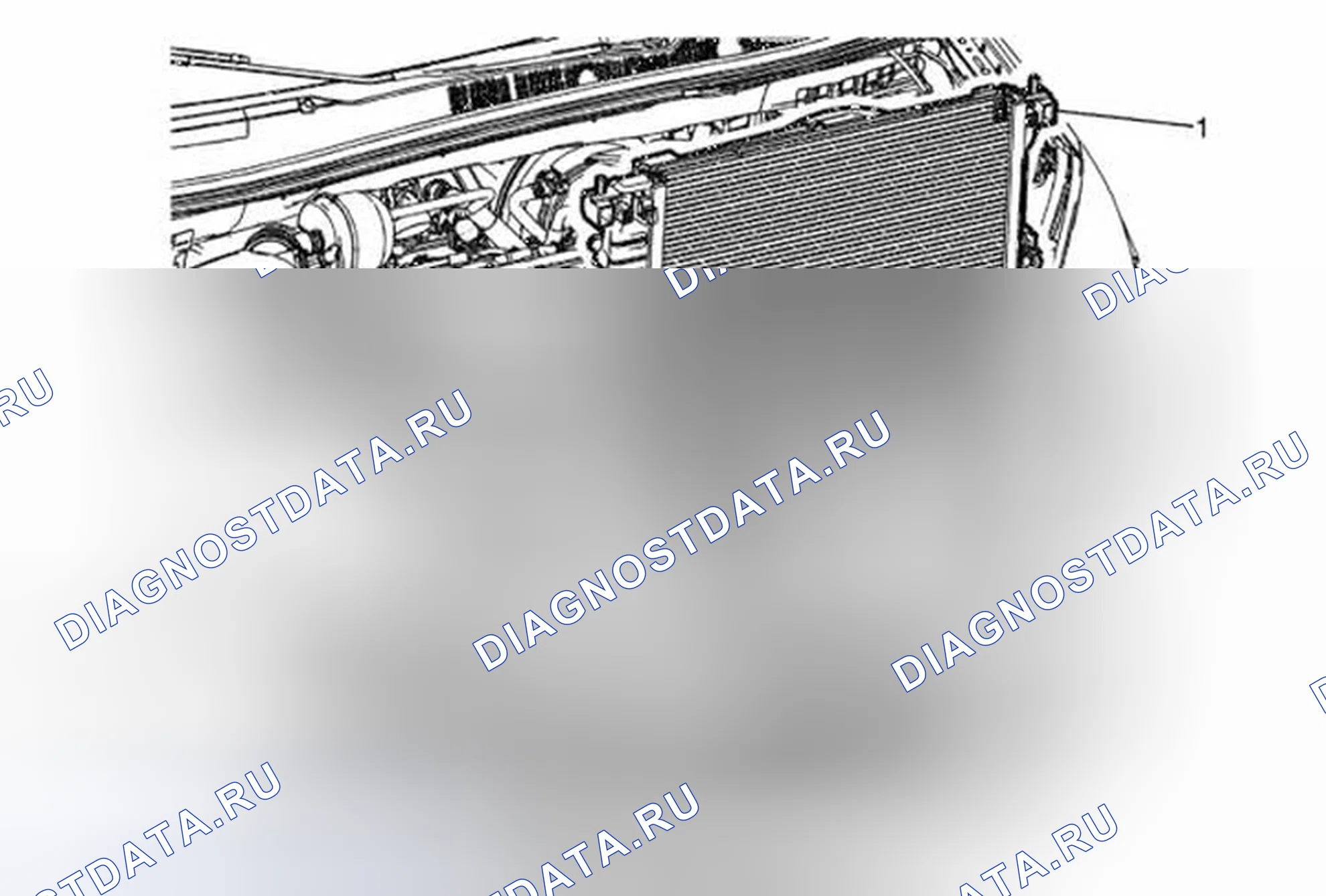 Рис. 12: Замена радиатора (2HO, LDE). Buick Encore I