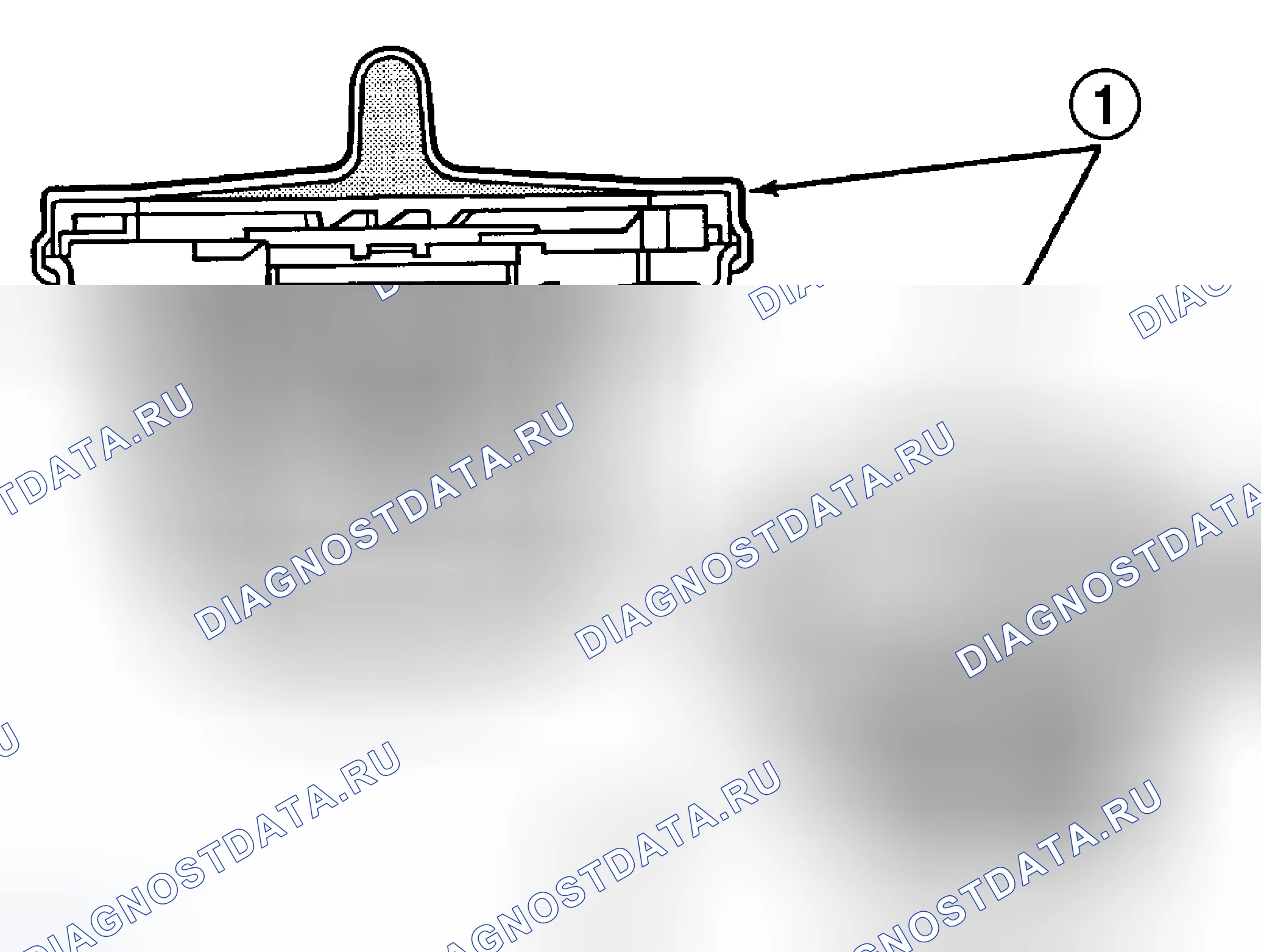 Рис. 22: КРЫШКА - ТОПЛИВНЫЙ НАПОЛНИТЕЛЬ. Chrysler Town & Country V