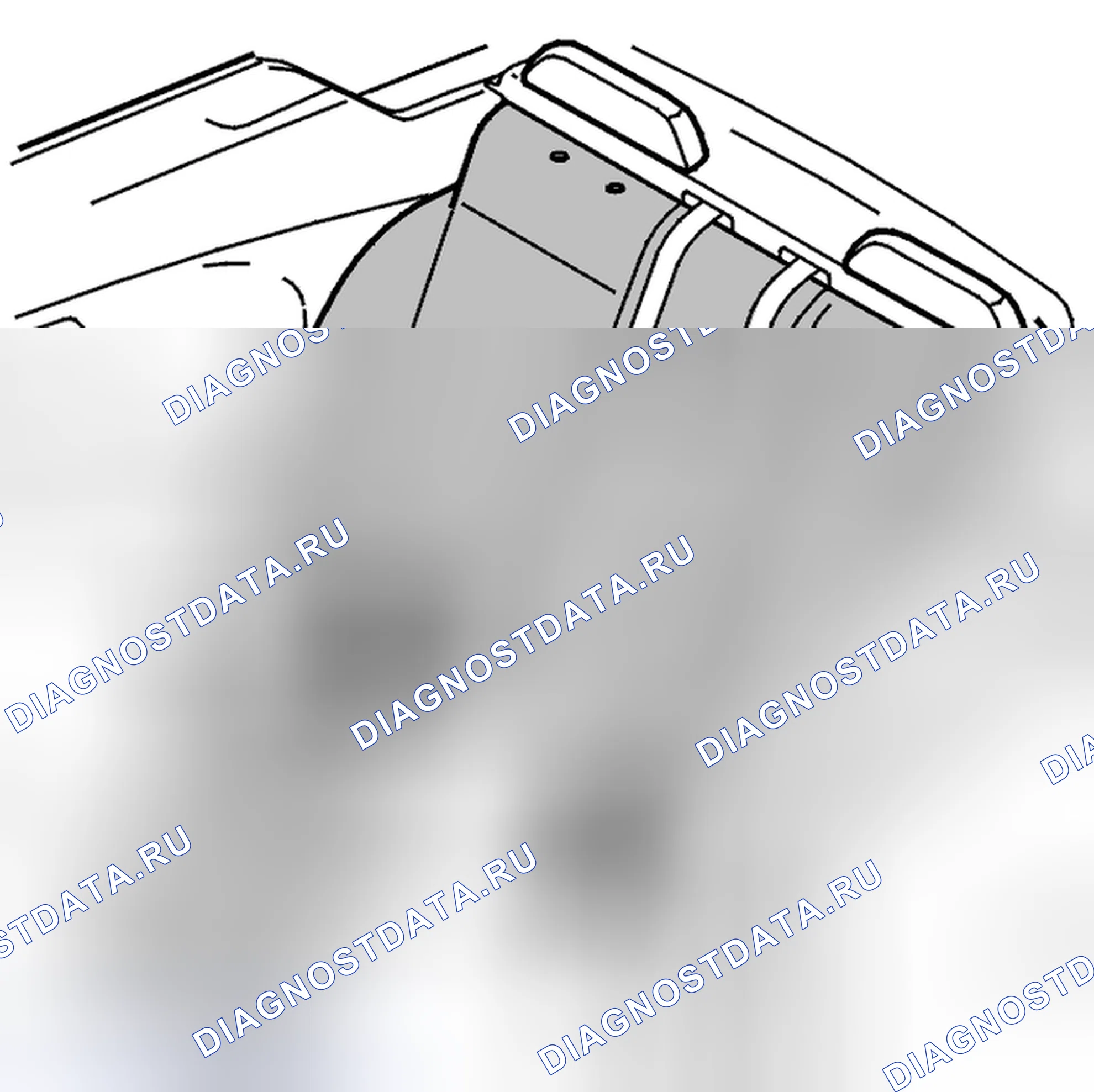 Рис. 143: Спинка. Volvo V70 II рестайлинг