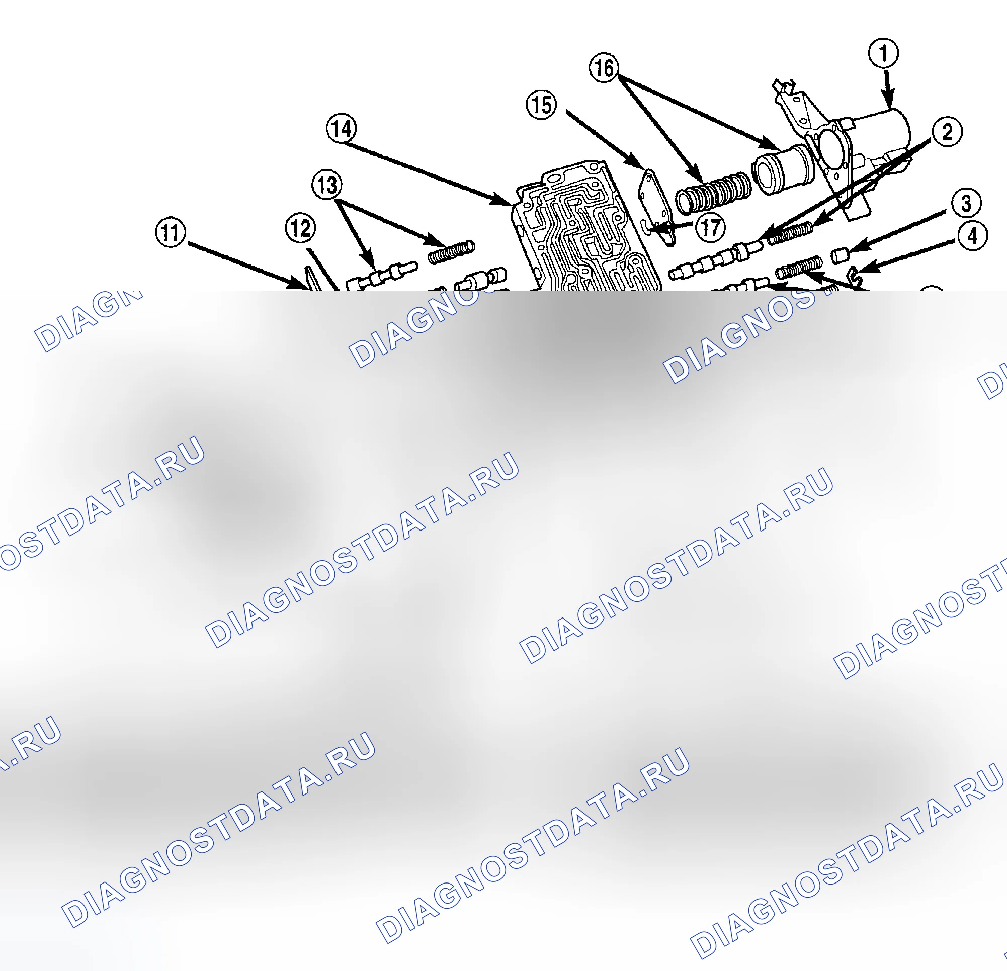 Рис. 272: НИЖНИЙ КОРПУС. Dodge Pickup R1500 