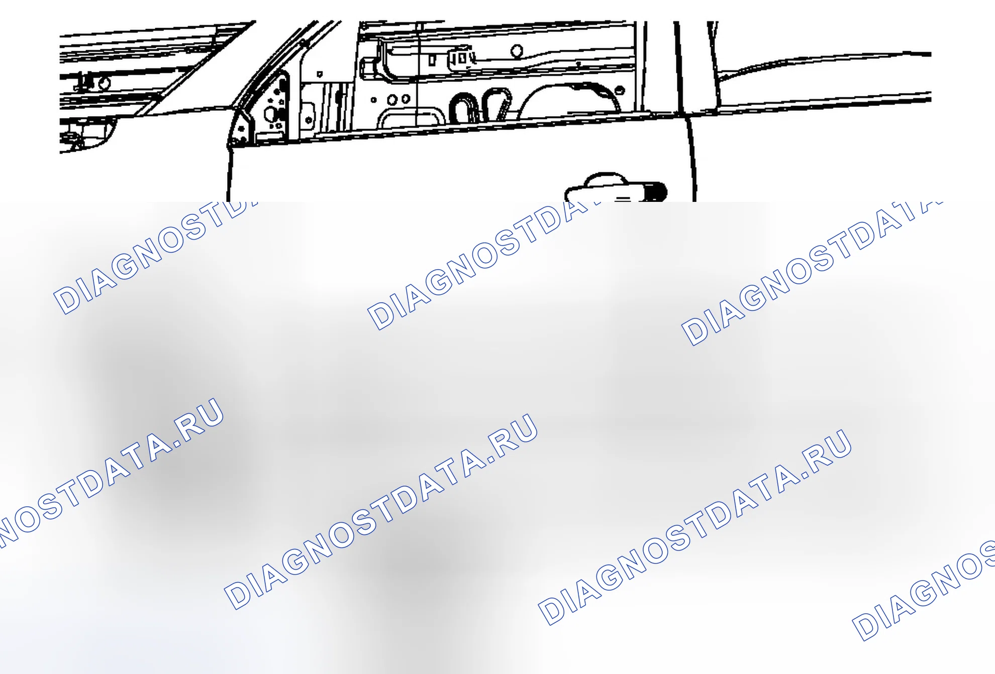 Рис. 20: Замена эмблемы / шильдика передней боковой двери (Acadia). Chevrolet Traverse I