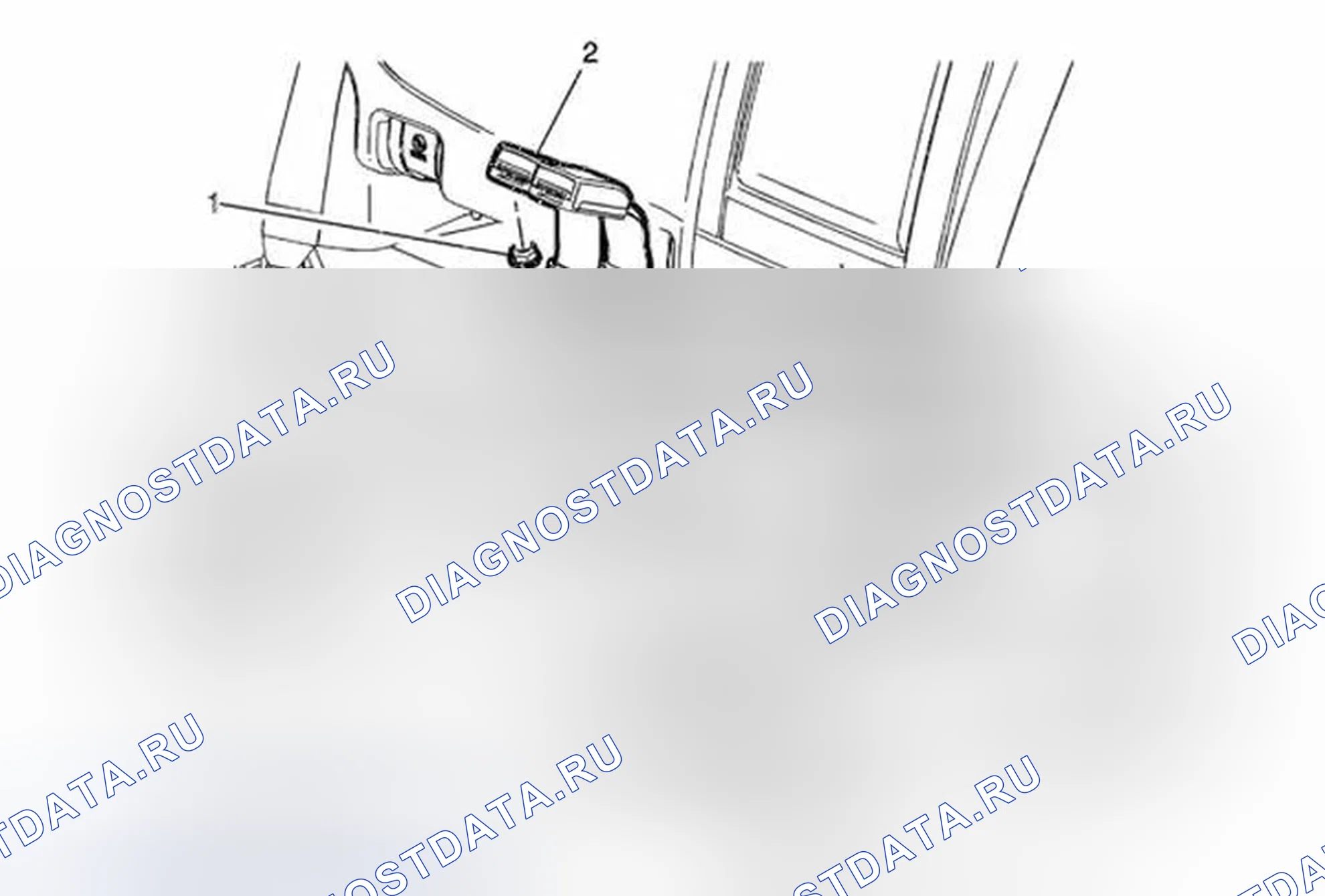 Рис. 4: Замена пряжки заднего ремня безопасности. Buick Encore I
