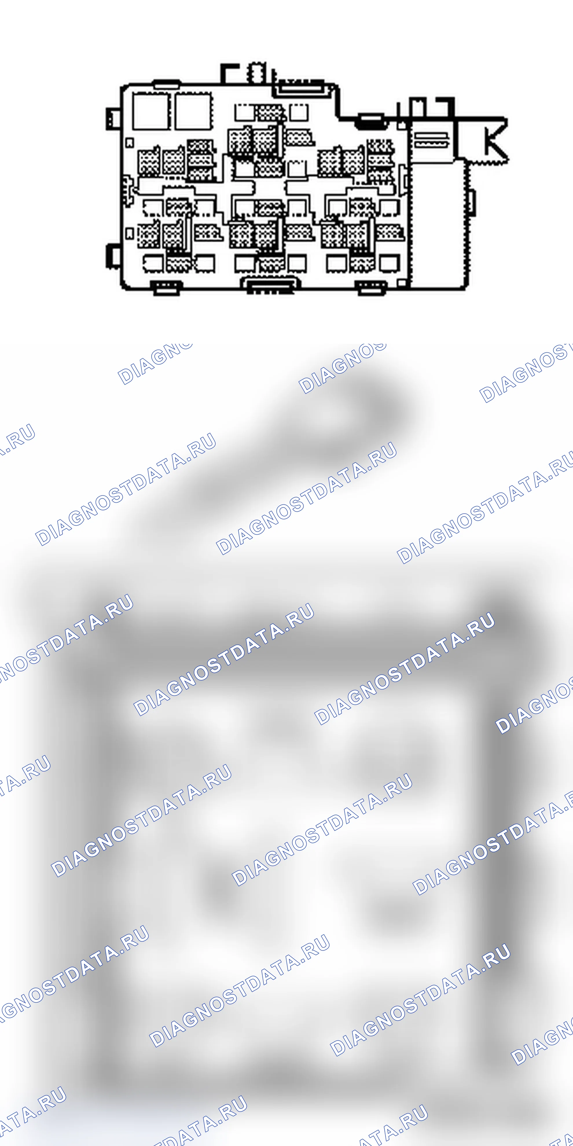 Демонтаж и монтаж держателя реле модуля обдува в моторном отделении. Opel Corsa C