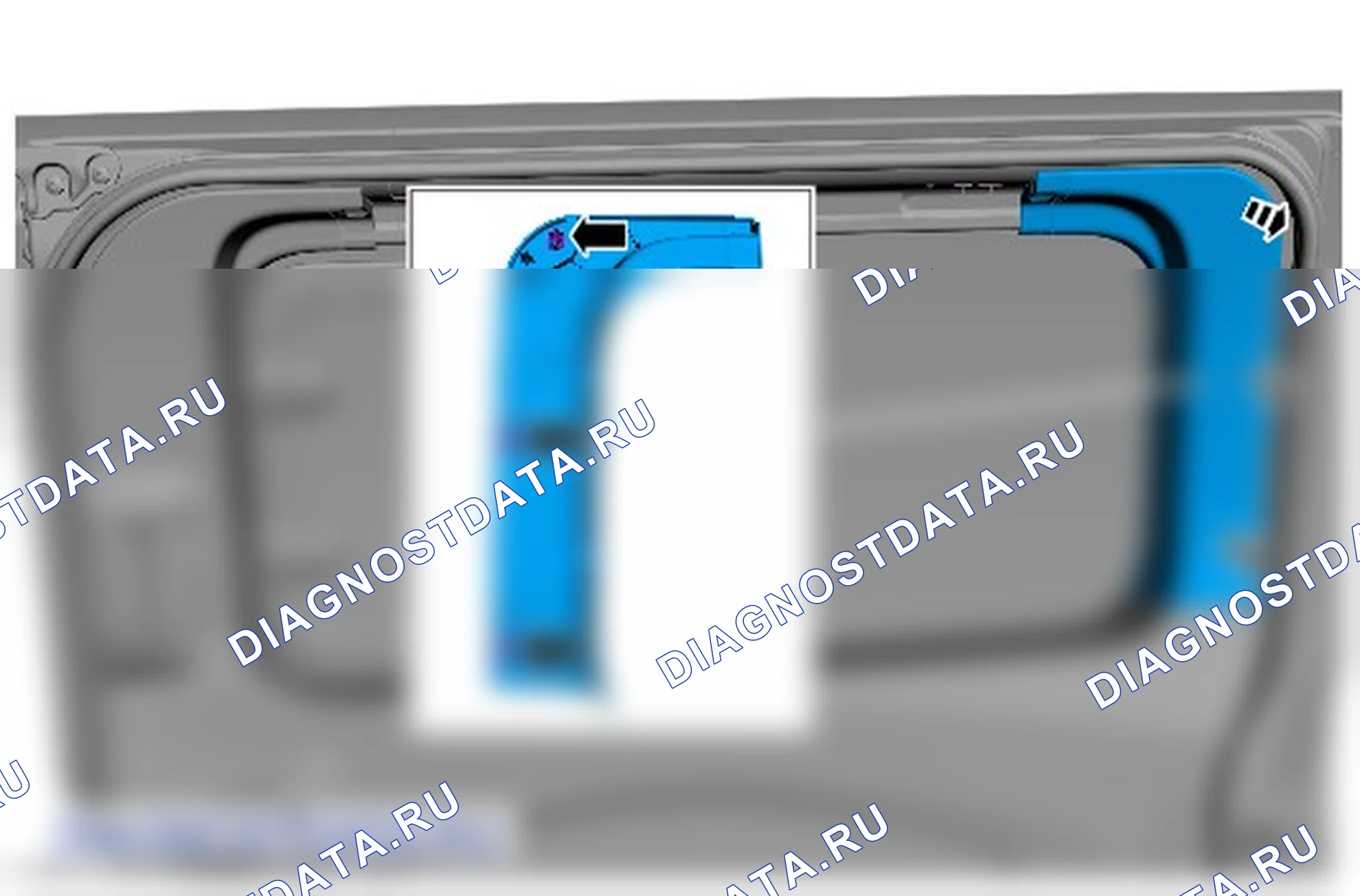 Как снять и установить панель отделки сдвижной двери. Ford Transit Custom I