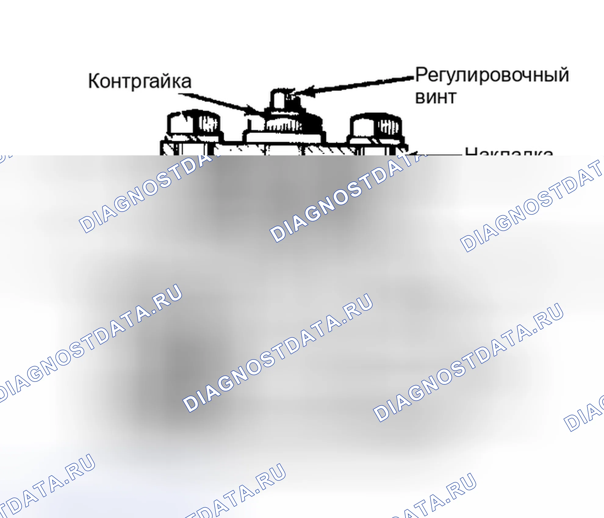 Рис. 1: Поперечное сечение вала шестерни с регулировкой рейки. Audi 4000 S 