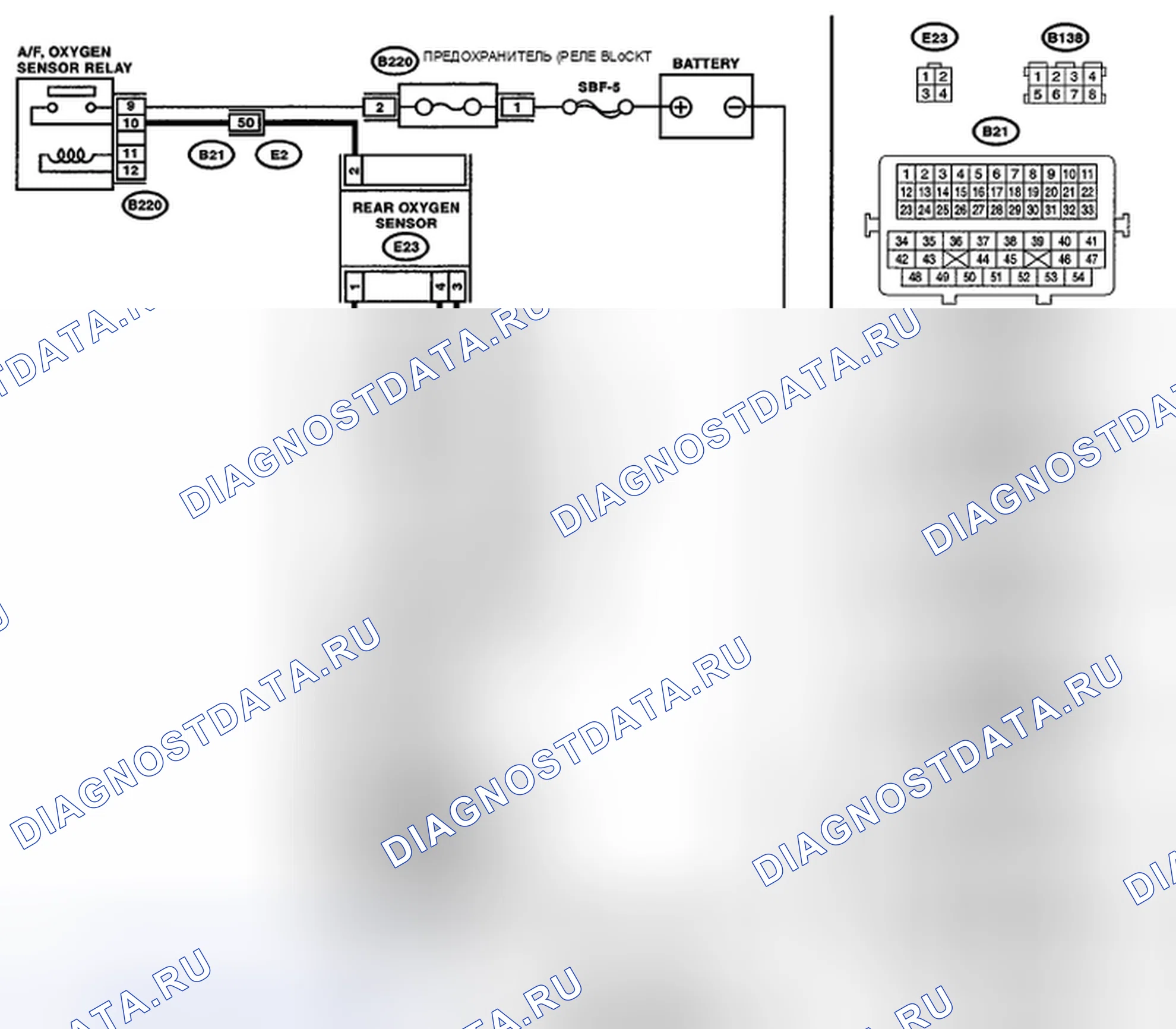 Рис. 48: электросхема. Subaru Impreza WRX GH