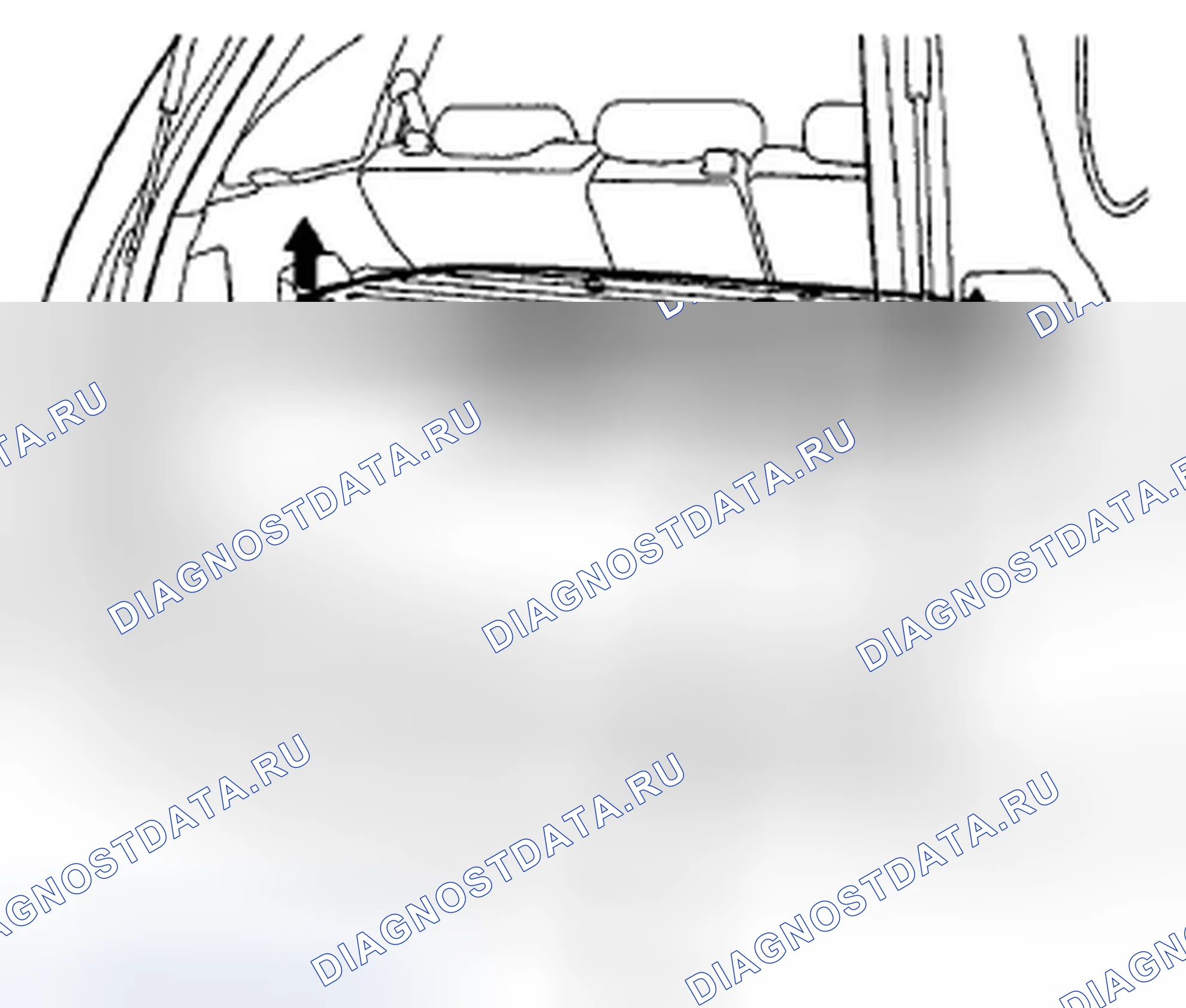 Рис. 45: Снятие / установка облицовки - зона задней стороны. Honda CR-V III