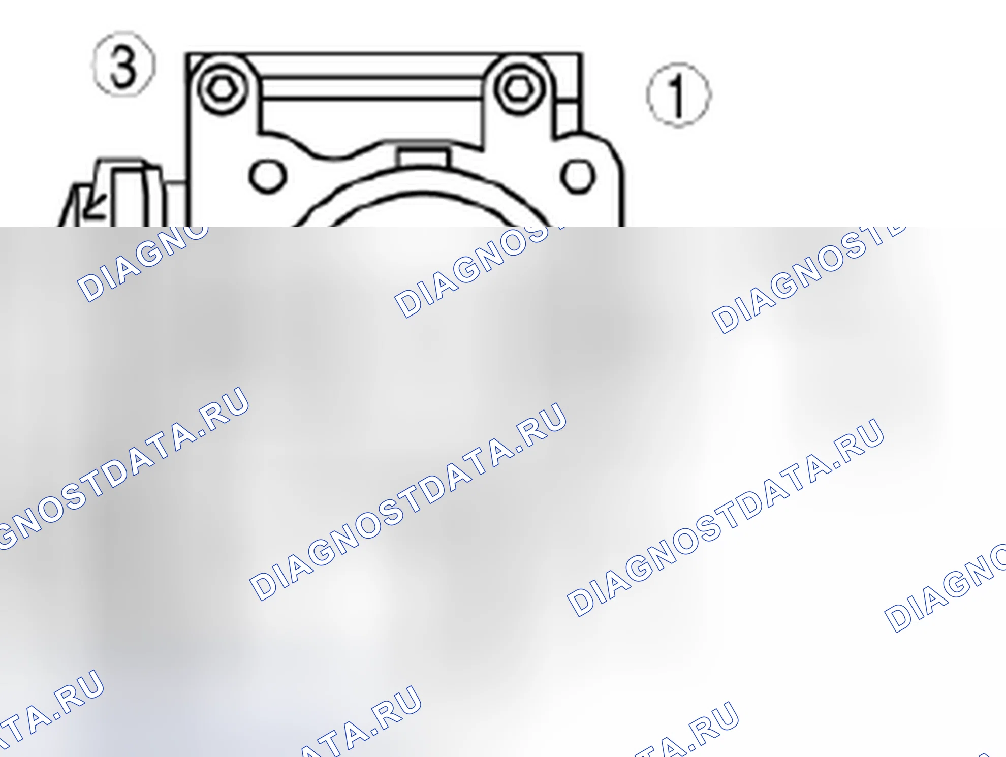 Рис. 22: Примечание по установке корпуса дроссельной заслонки. Mazda 3 BL рестайлинг