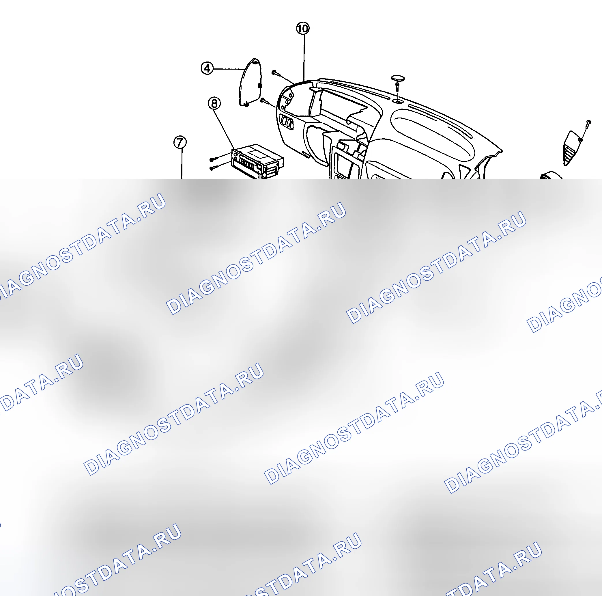 Рис. 25: ВЫКЛЮЧАТЕЛЬ O / D. Kia Rio I