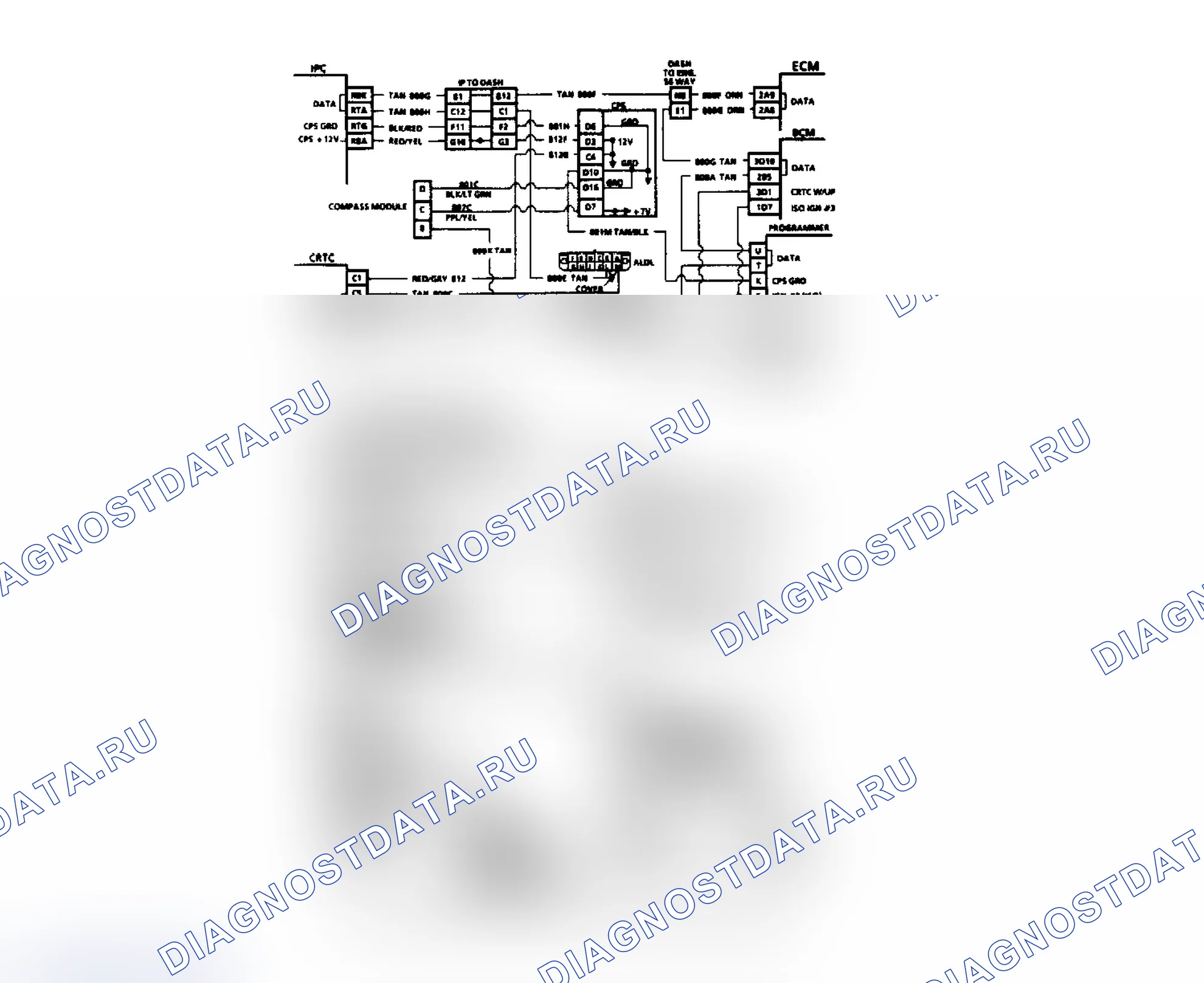 Рис. 18: B332 кода: потеря данных модуля Compass. Oldsmobile Toronado IV