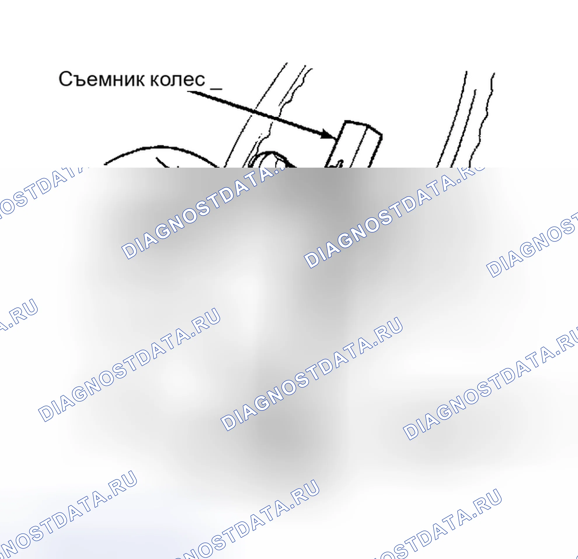 Рис. 1: Снятие рулевого колеса Не молотить по съемнику. Chevrolet Step Van P20 