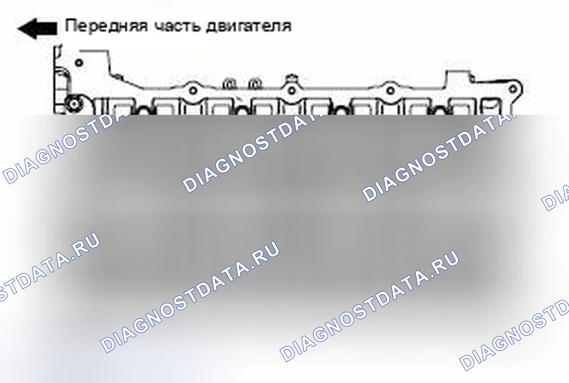 Рис. 281: > > B < < БОЛТ ГОЛОВКИ ЦИЛИНДРА В СБОРЕ / УСТАНОВКА БОЛТА ГОЛОВКИ ЦИЛИНДРОВ. Mazda MX-5 NB