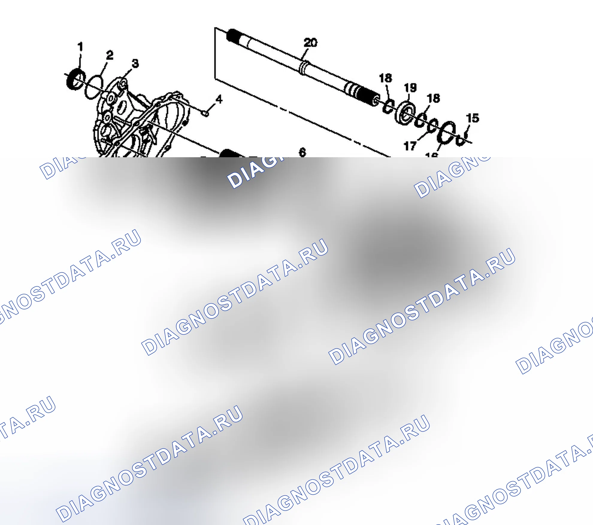 Рис. 21: Раздаточная коробка в разобранном виде. Chevrolet Traverse I