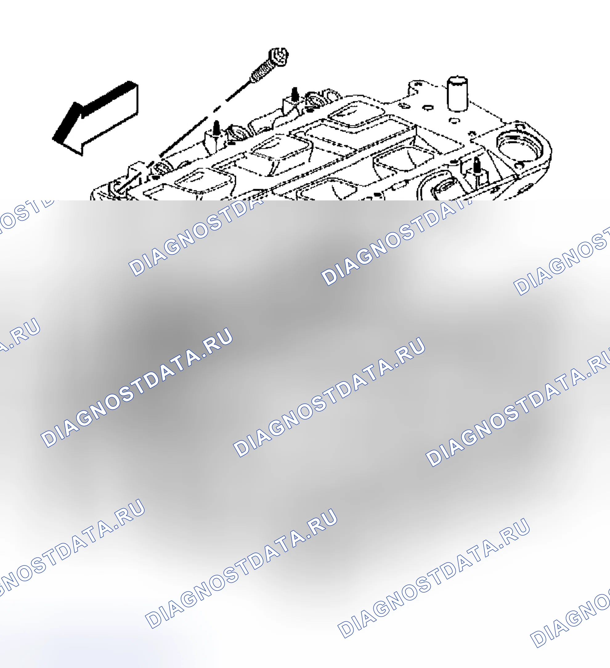 Рис. 385: Демонтаж впускного коллектора - нижний (L36). Buick Regal IV