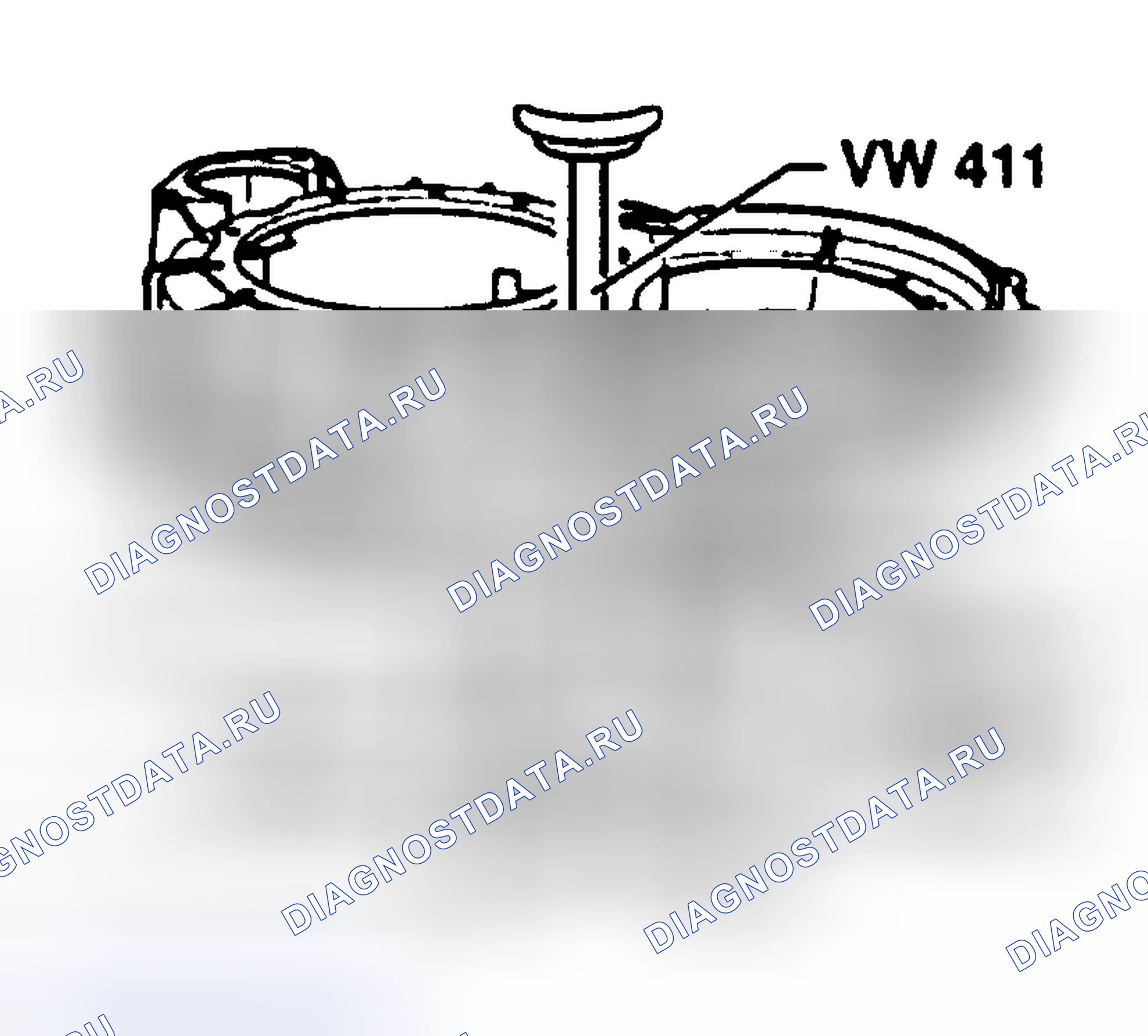 Рис. 273: Отжимная опорная втулка маятника (M.y. от 01.96 и дальше). Volkswagen EuroVan T4 рестайлинг