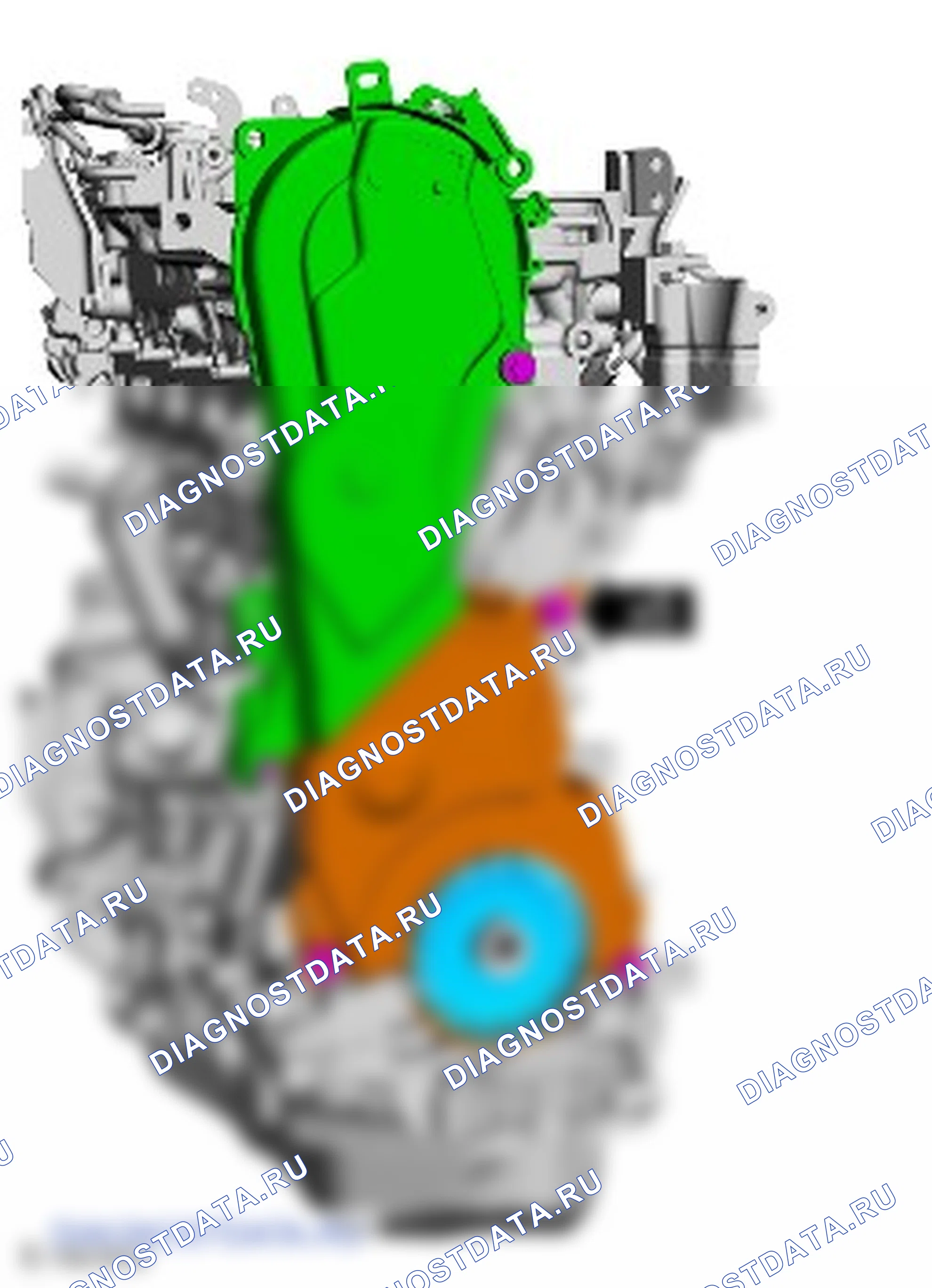 Как установить присоединяемые детали двигателя. Ford Kuga II