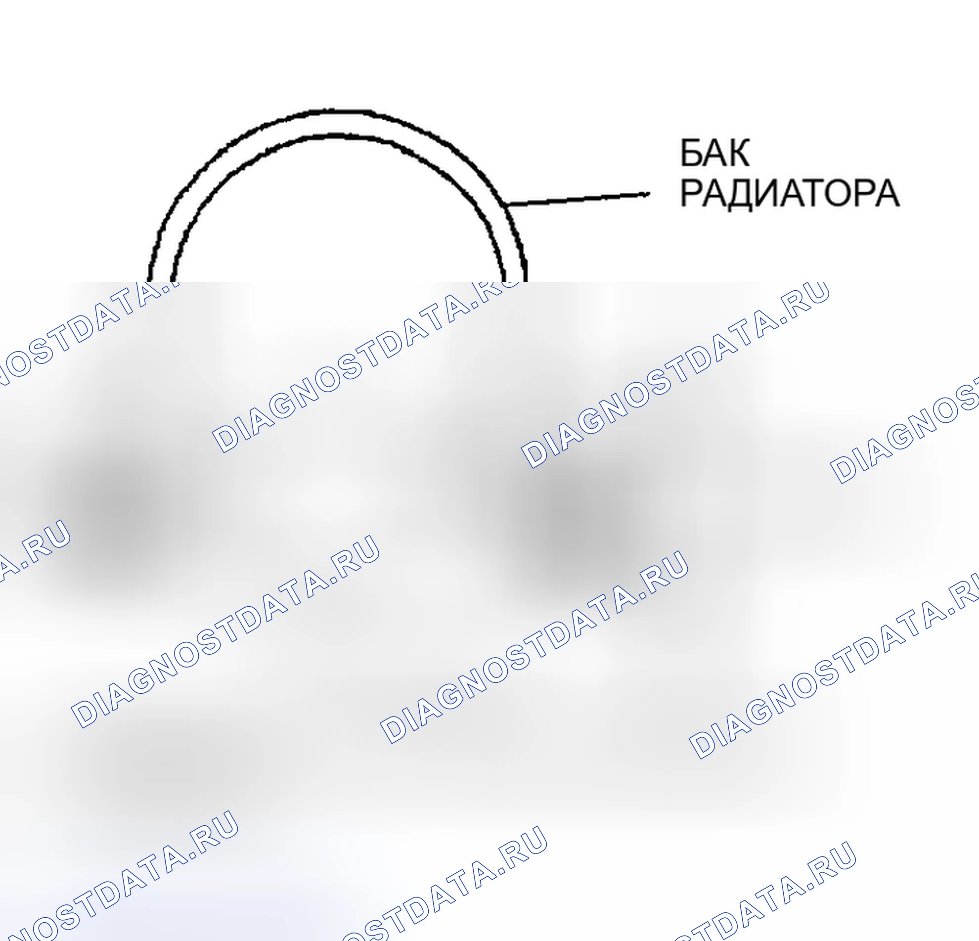 Рис. 116: Разборка внешнего бака радиатора (внутрибакового охладителя масла) Примечание. Mazda RX-8 I