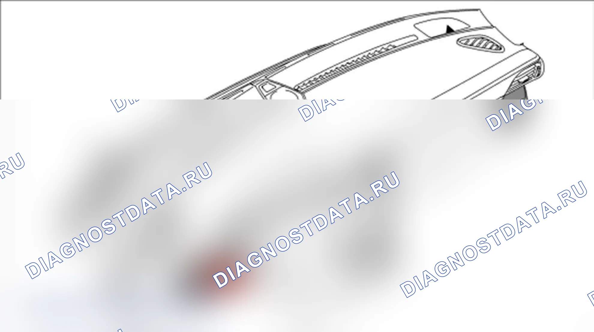 Рис. 65: Снятие отделки под приборной панелью со стороны водителя. Porsche 911 GT3 997