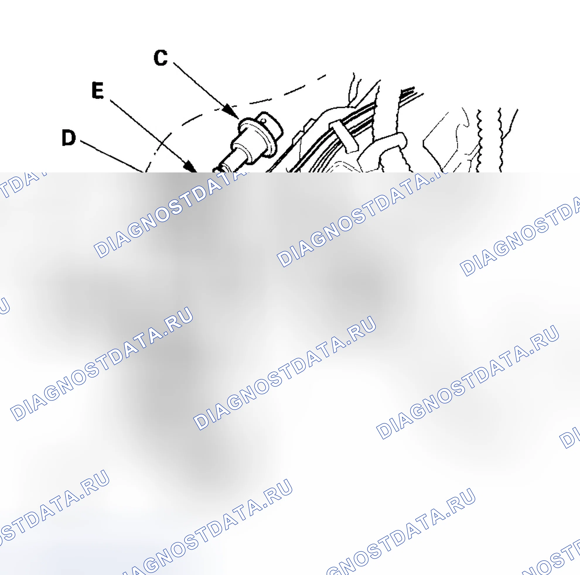Рис. 37: Замена регулятора давления топлива. Honda Odyssey III