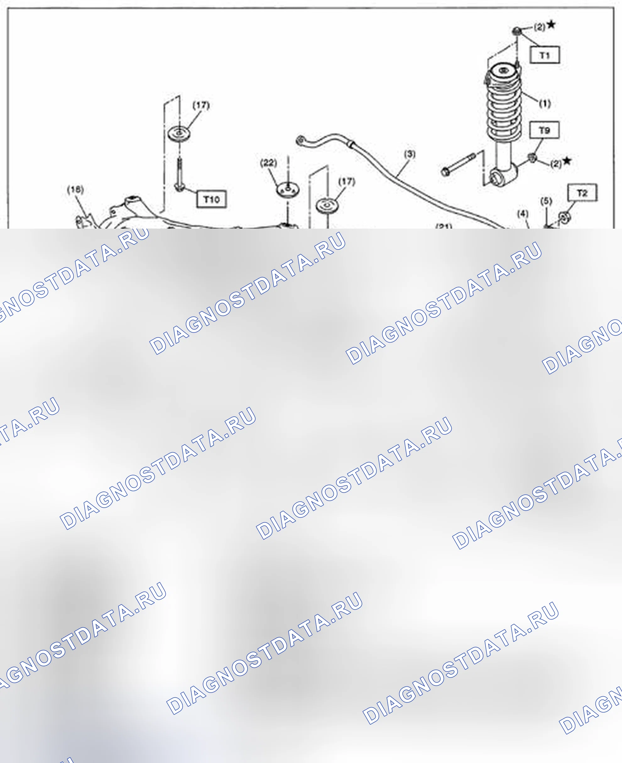 Рис. 9: ЗАДНЯЯ ПОДВЕСКА. Subaru Impreza WRX STI GR