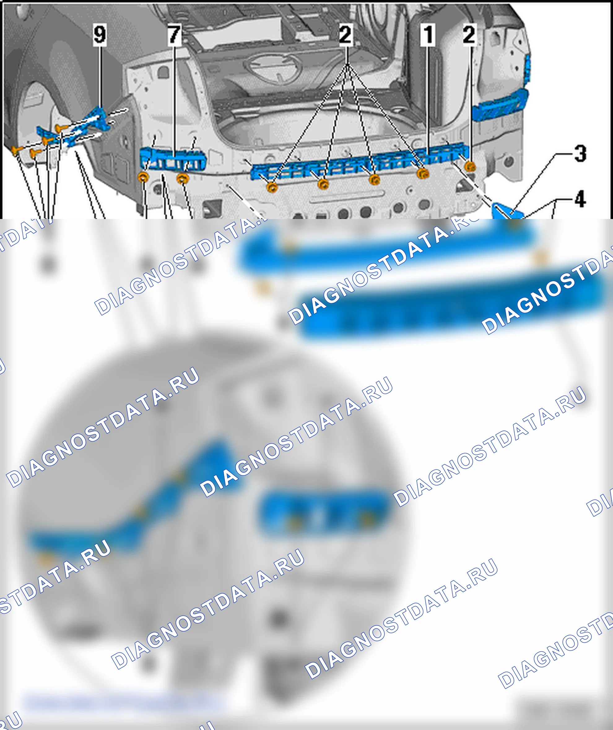 Облицовка заднего бампера. SEAT Toledo Iv