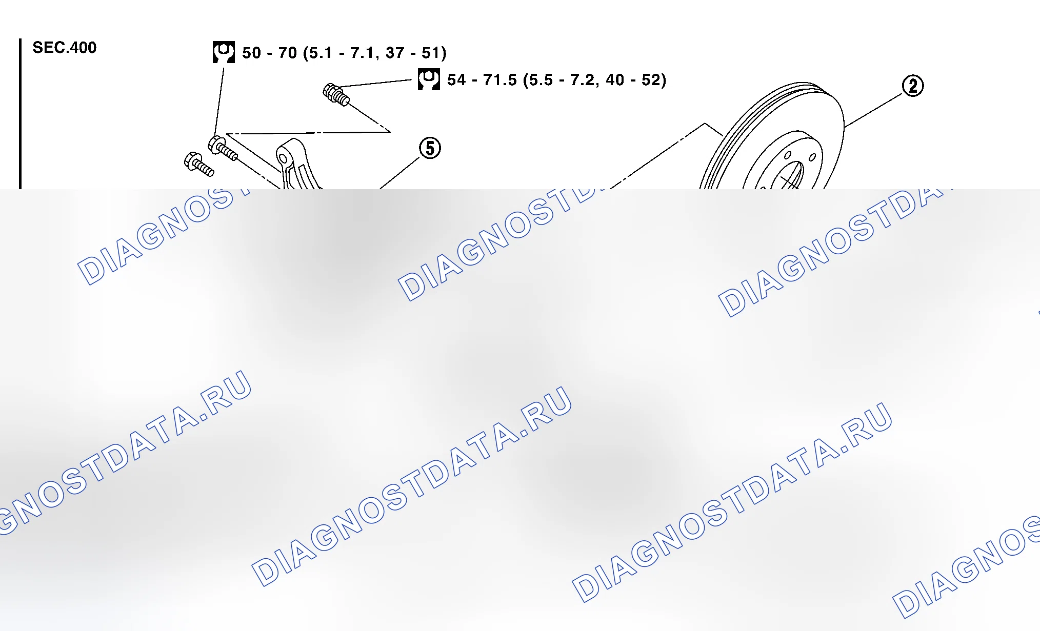 Рис. 2: Демонтаж и монтаж. Nissan Murano Z50