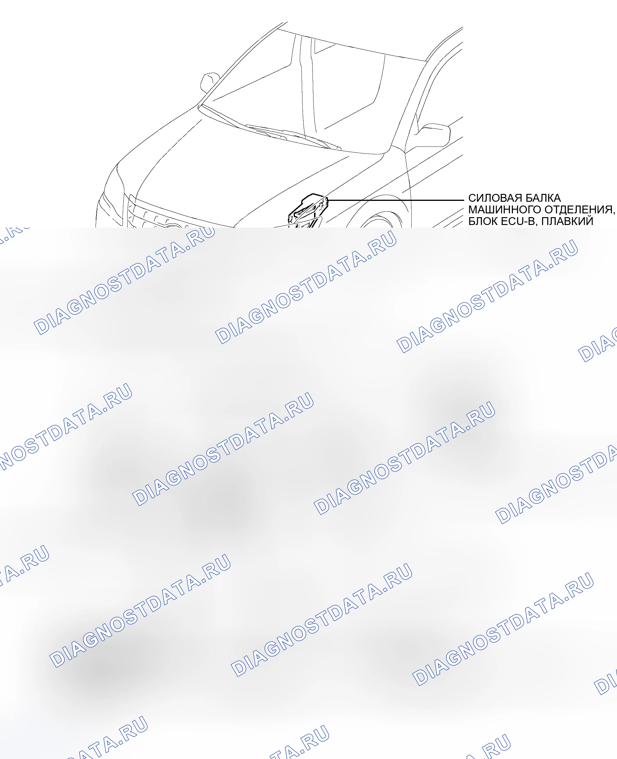 Рис. 40: РАСПОЛОЖЕНИЕ ДЕТАЛЕЙ. Toyota Avalon XX30