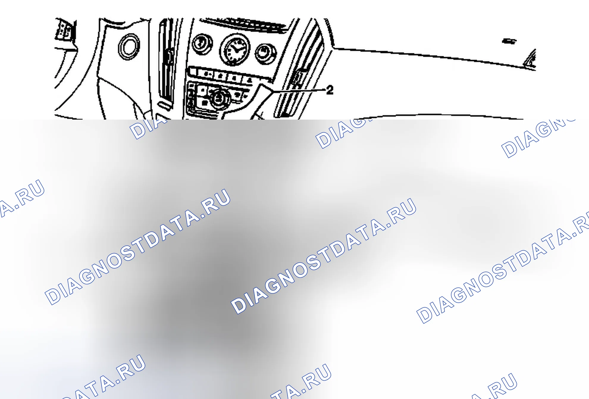 Рис. 82: Замена накладки передней напольной консоли - правая сторона. Cadillac SRX II