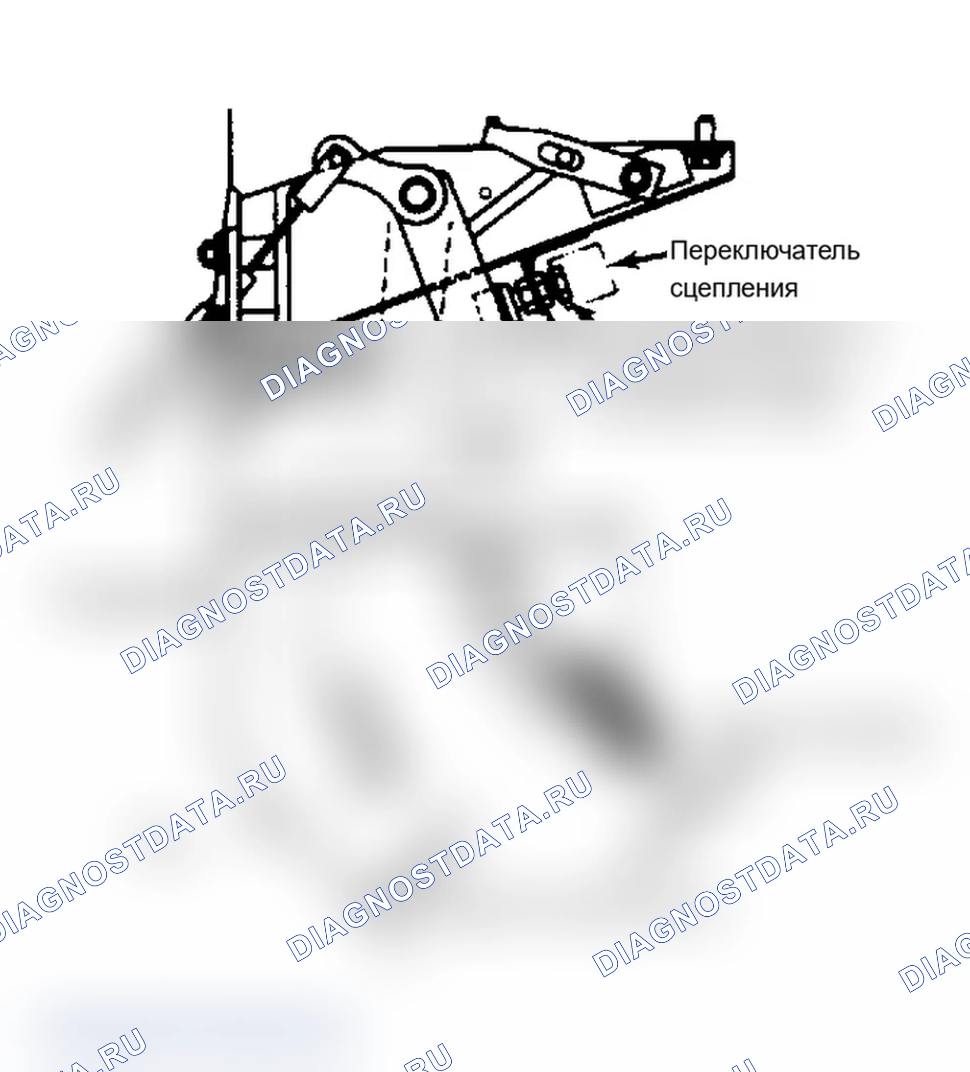 Рис. 1: ВЫСОТА ПЕДАЛИ СЦЕПЛЕНИЯ. Mazda MX-6 V