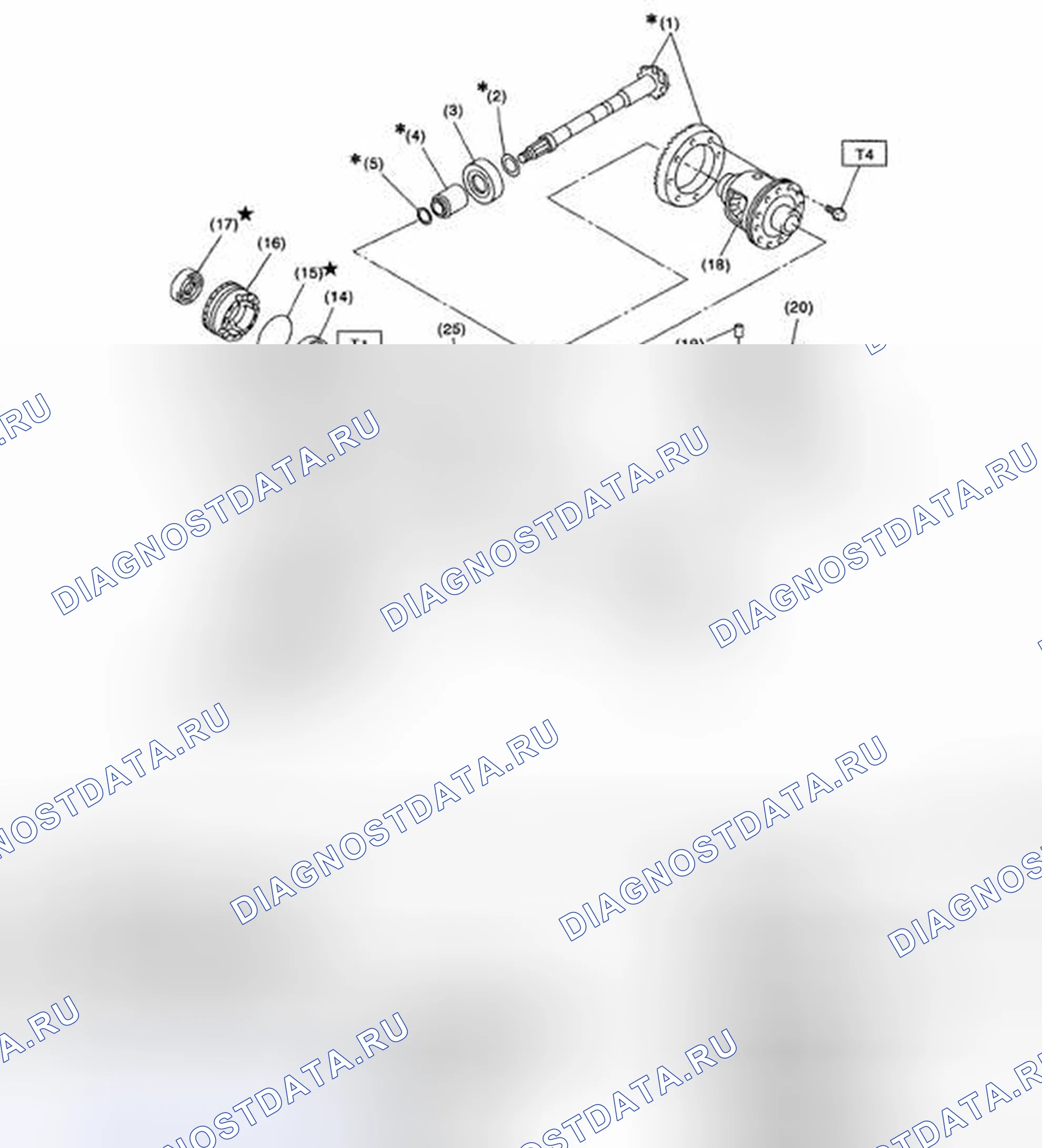 Рис. 47: ЗАДНИЙ ДИФФЕРЕНЦИАЛ (VA2-TYPE). Subaru Legacy BL/BP рестайлинг