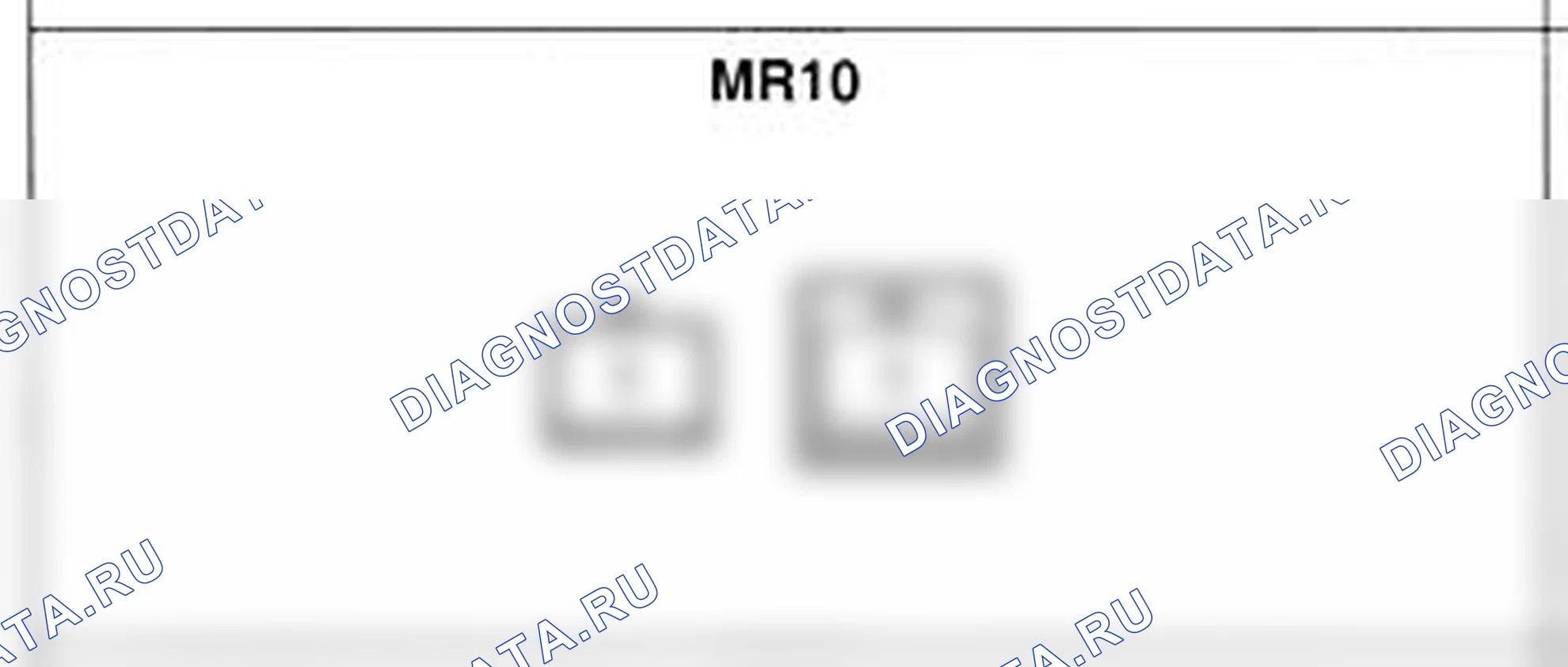 Распиновка разъёма MR10 — основного жгута. Hyundai H-1 A1