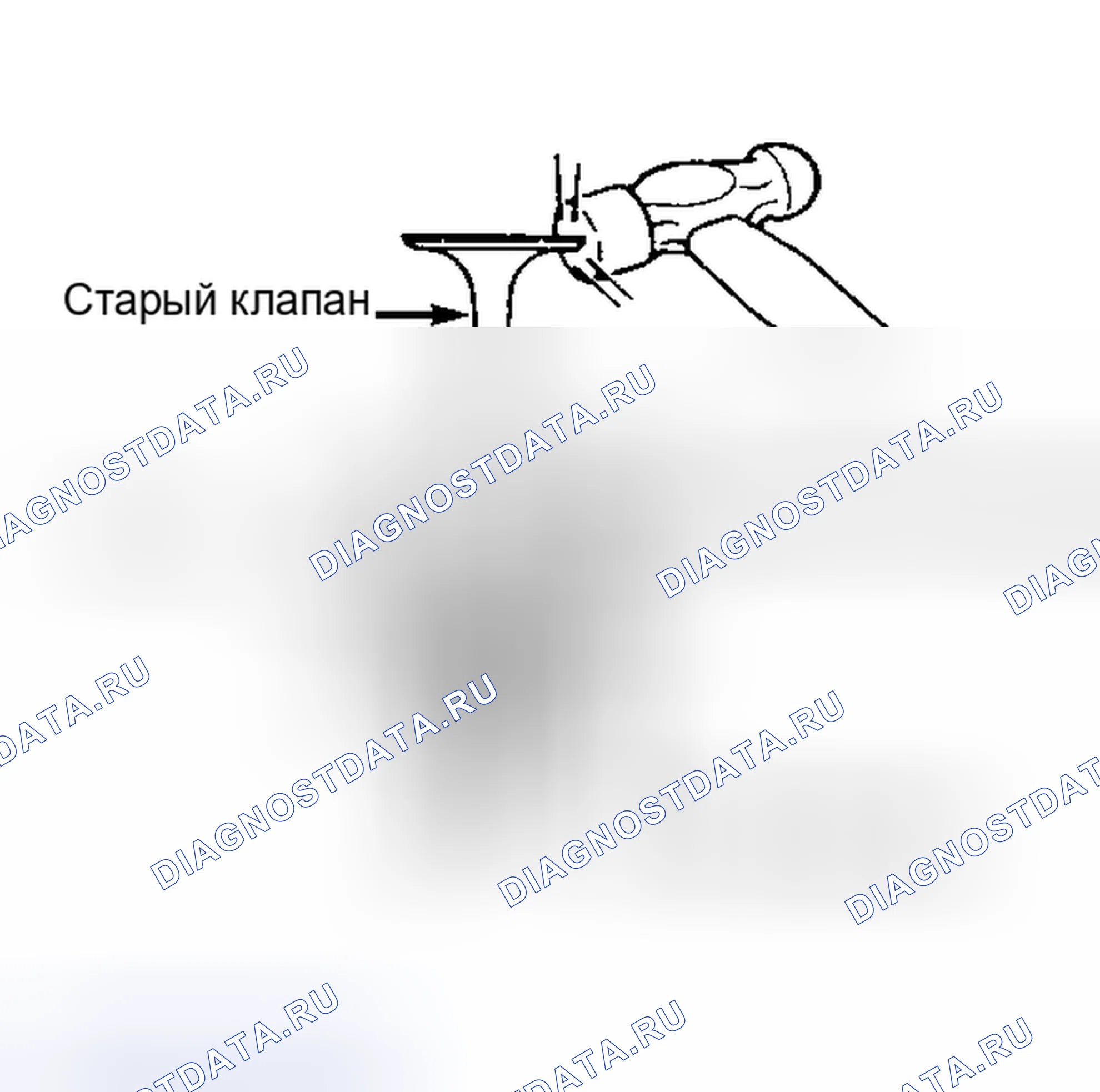 Рис. 115: Направляющие клапана. Toyota Previa I