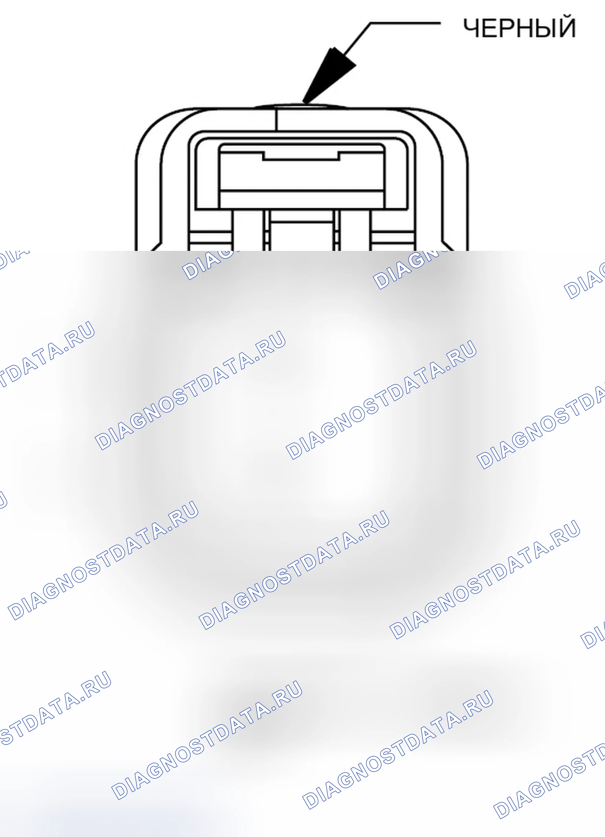 Рис. 142: Вид с торца топливного инжектора 1 (газ). Dodge Caliber I