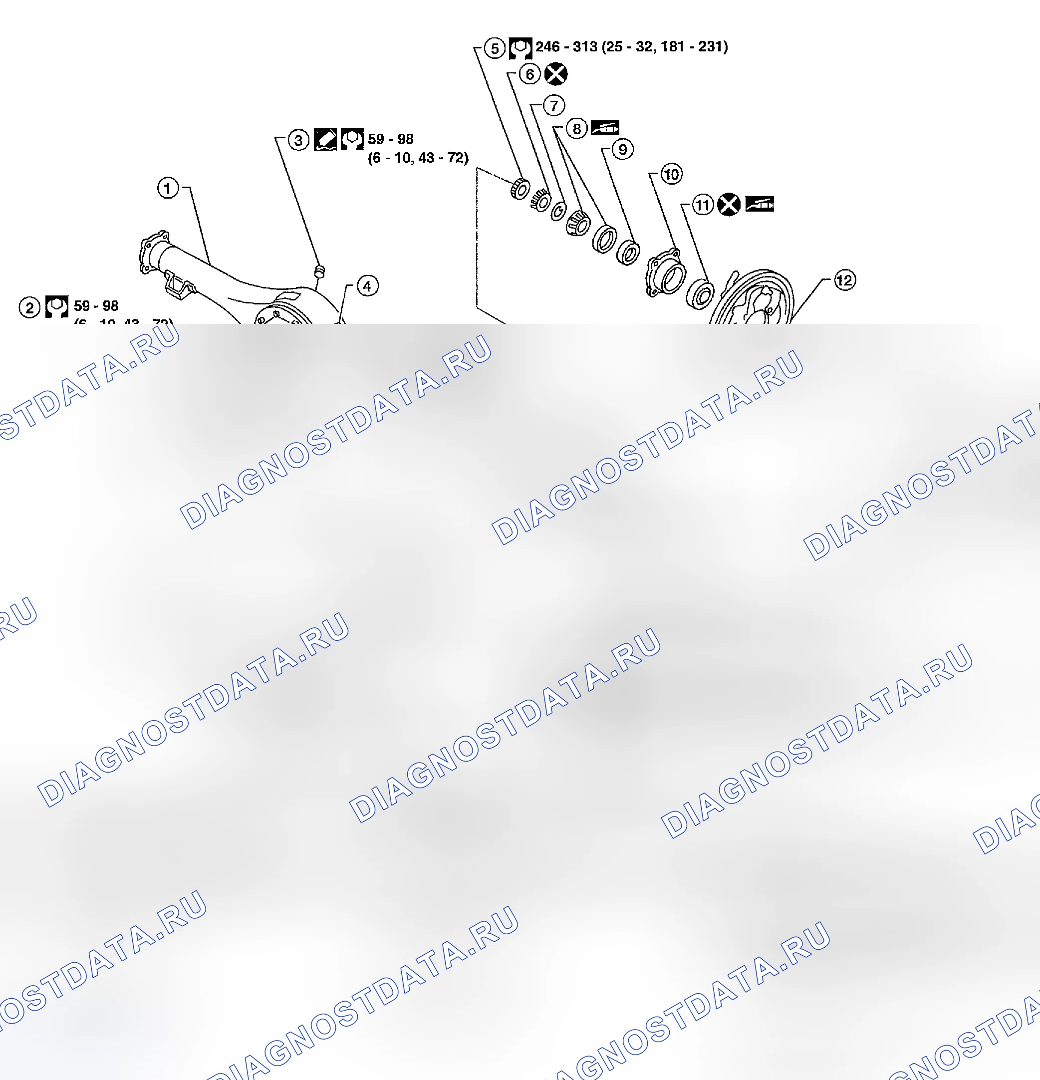Рис. 68: Компоненты. Honda Odyssey (North America) I