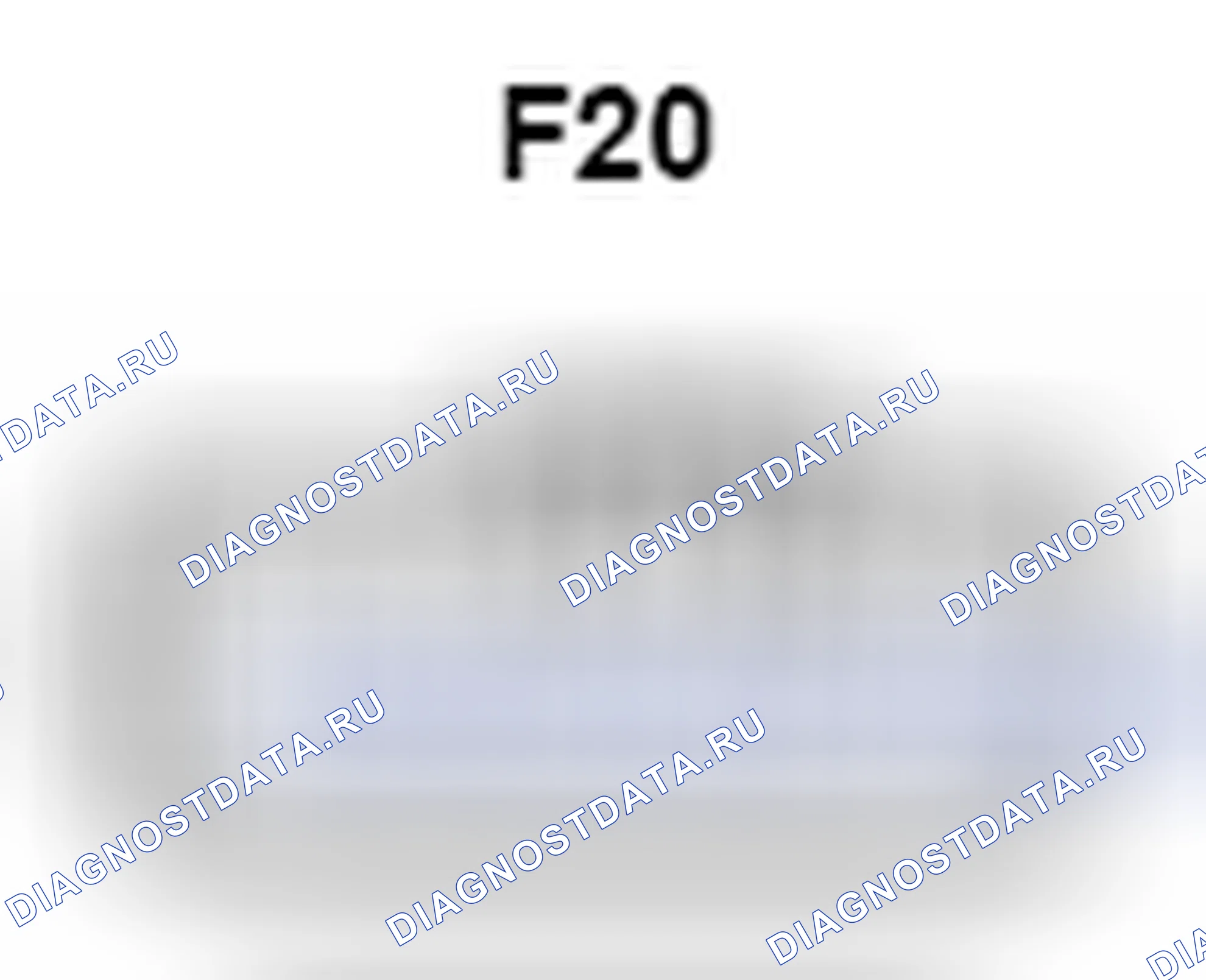 Рис. 557: Вид с торца разъема усилителя стереокомпонента (F20). Toyota Camry XV40 рестайлинг